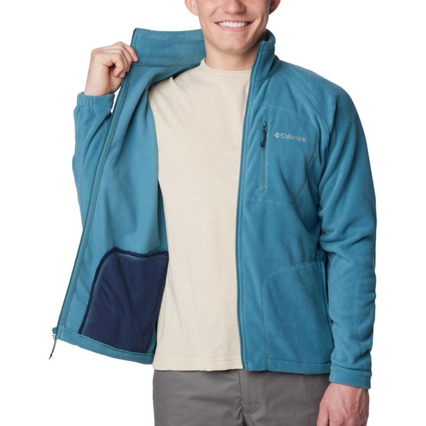 Jaqueta Columbia Fast Trek II Fleece - Masculina - Foto 3