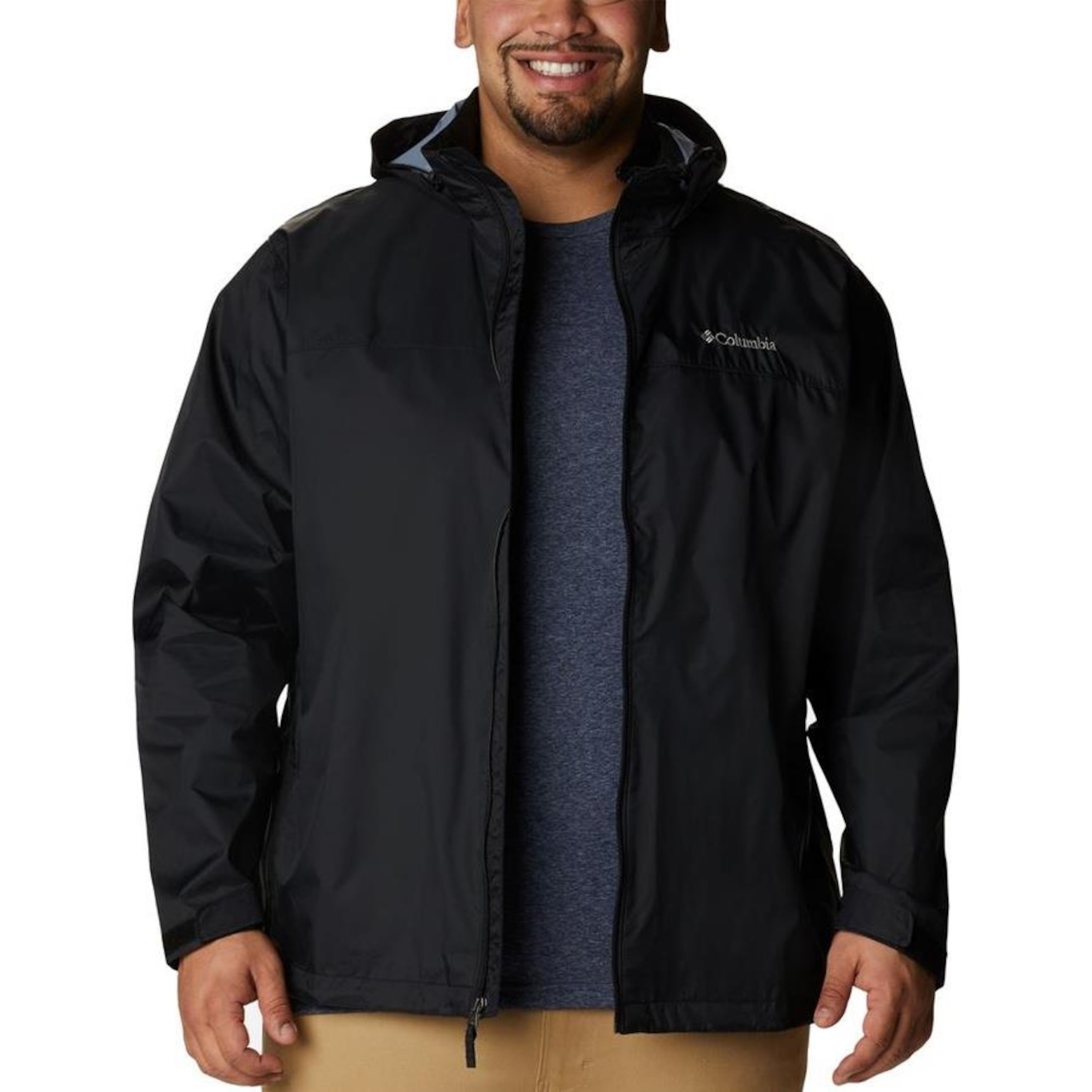 Jaqueta Columbia Glennaker Lake Rain Oversize - Masculina - Foto 6