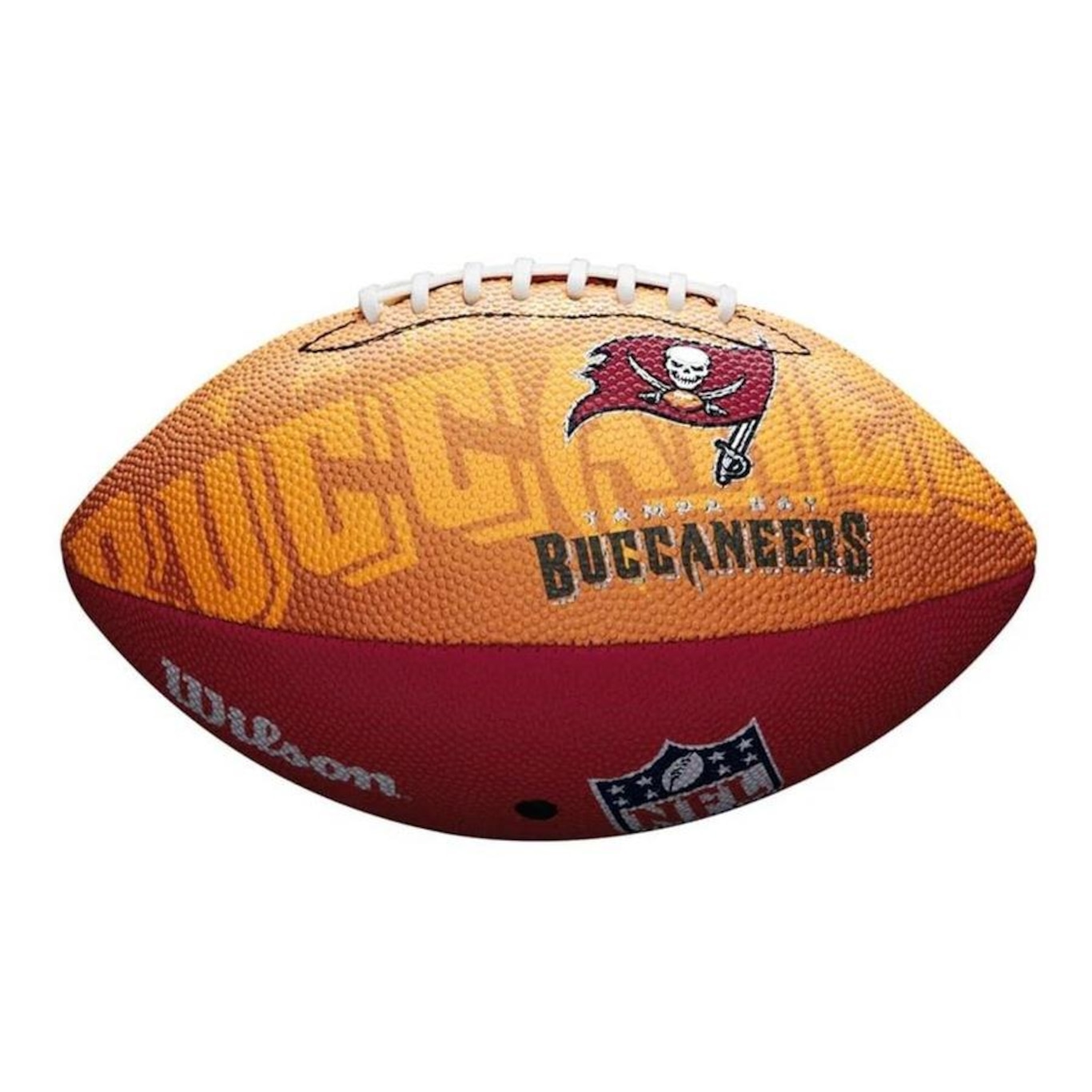 Kit Bola de Futebol Americano Wilson Nfl Tampa Bay Buccaneers + Bomba de Ar - Foto 2