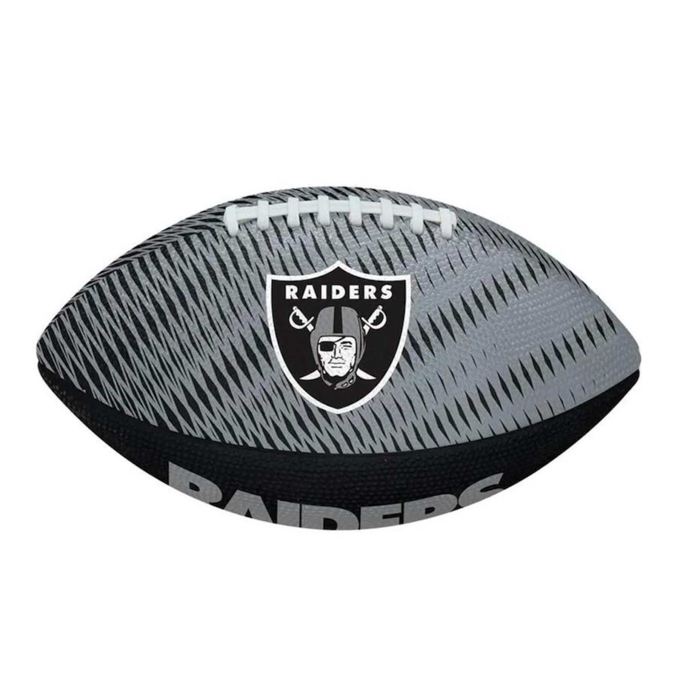 Kit Bola de Futebol Americano Wilson Nfl Las Vegas Raiders + Bomba de Ar - Foto 2