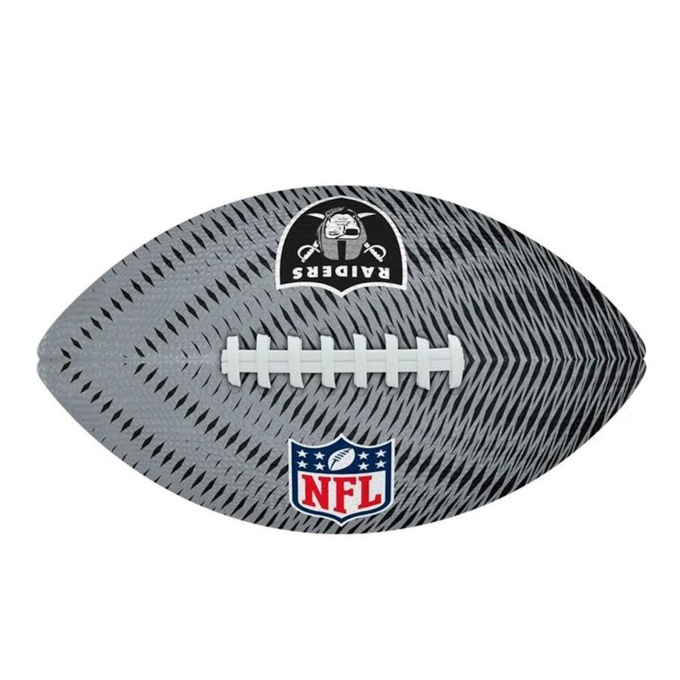 Kit Bola de Futebol Americano Wilson Nfl Las Vegas Raiders + Bomba de Ar - Foto 3