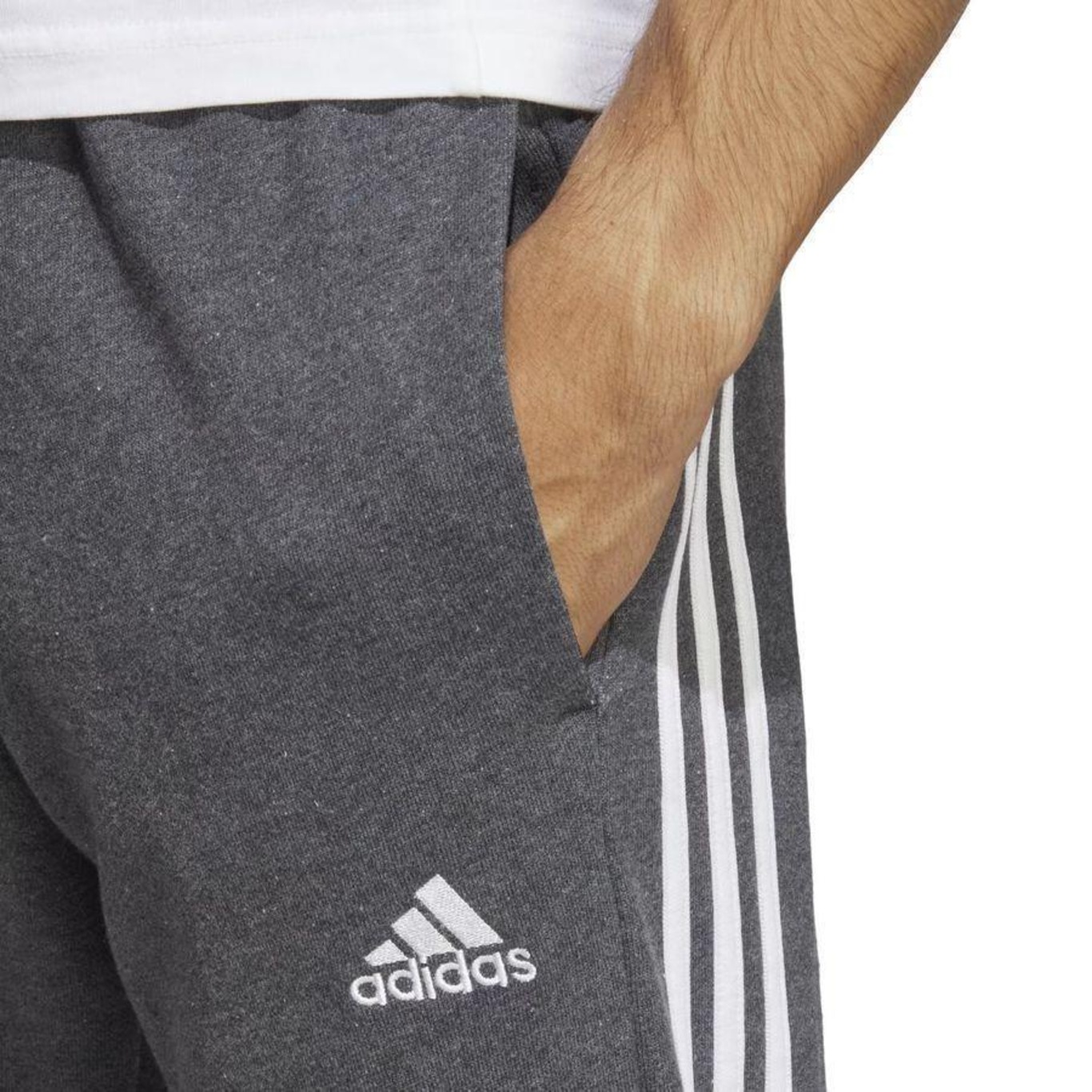 Calça adidas Essentials 3-Stripes - Masculina - Foto 5