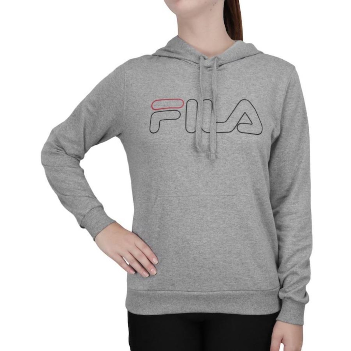 Blusão com Capuz Fila Outline Basic - Feminino - Foto 1