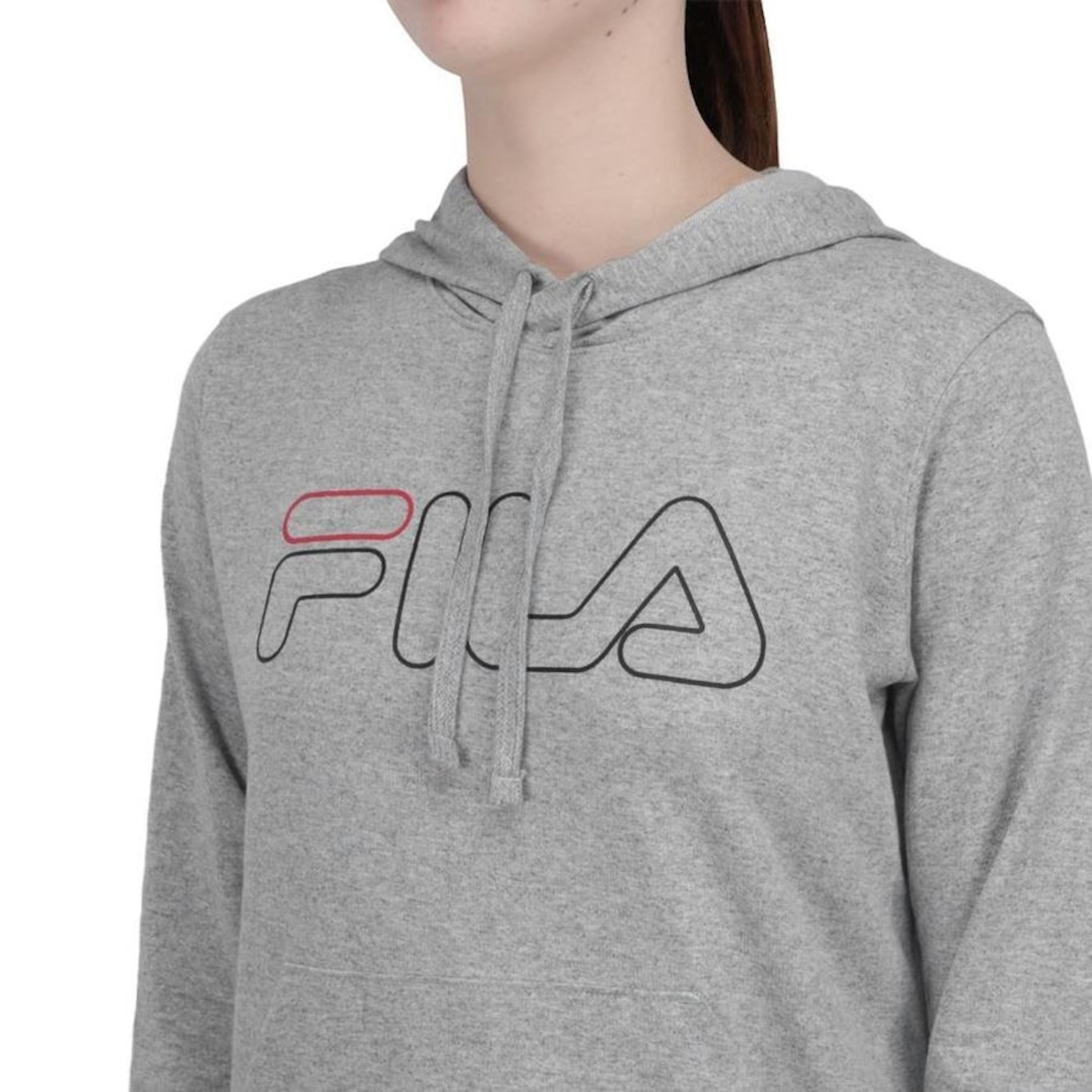 Blusão com Capuz Fila Outline Basic - Feminino - Foto 3