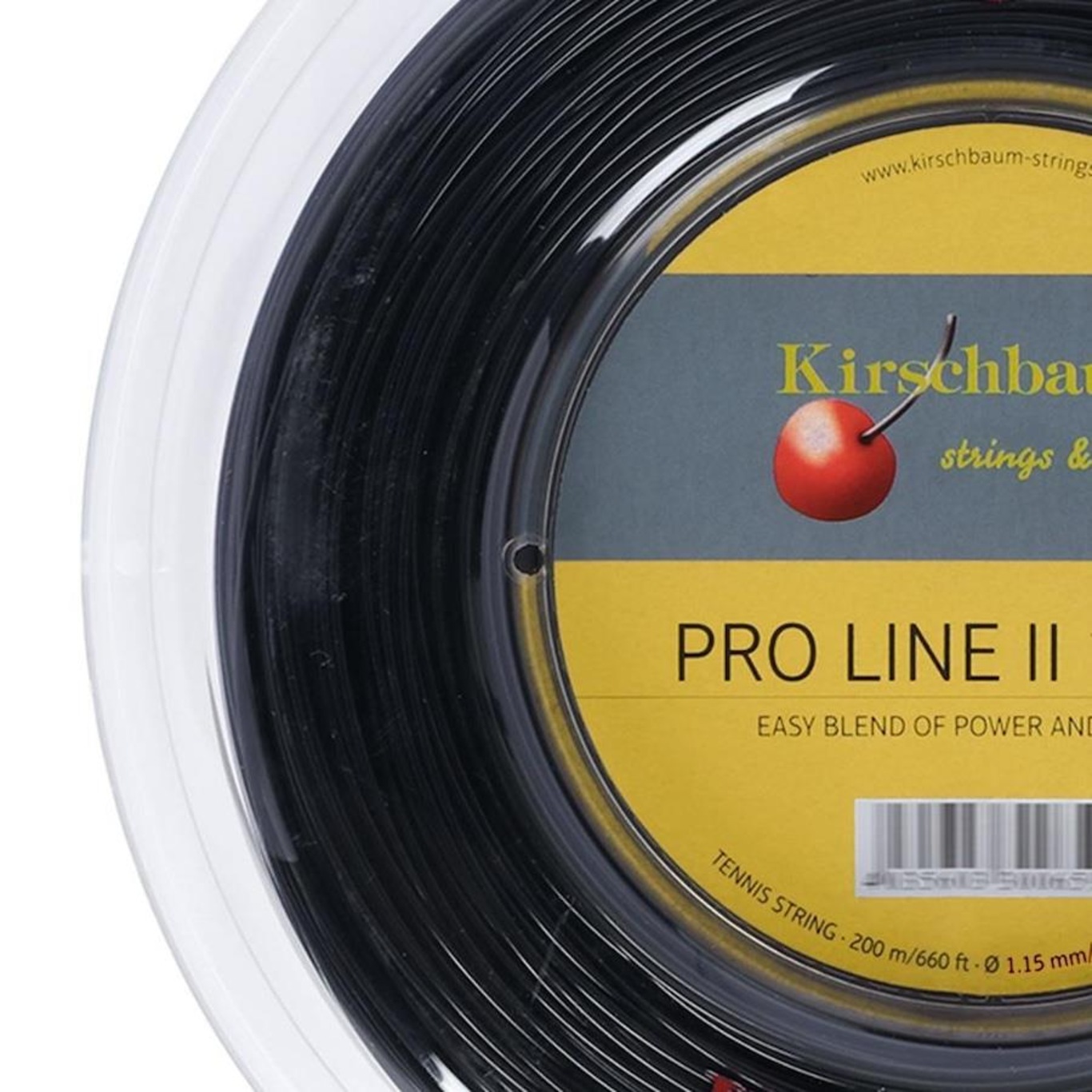 Corda Kirschbaum Pro Line 2 18L 1.15Mm Rolo com 200 Metros Preta - Foto 2