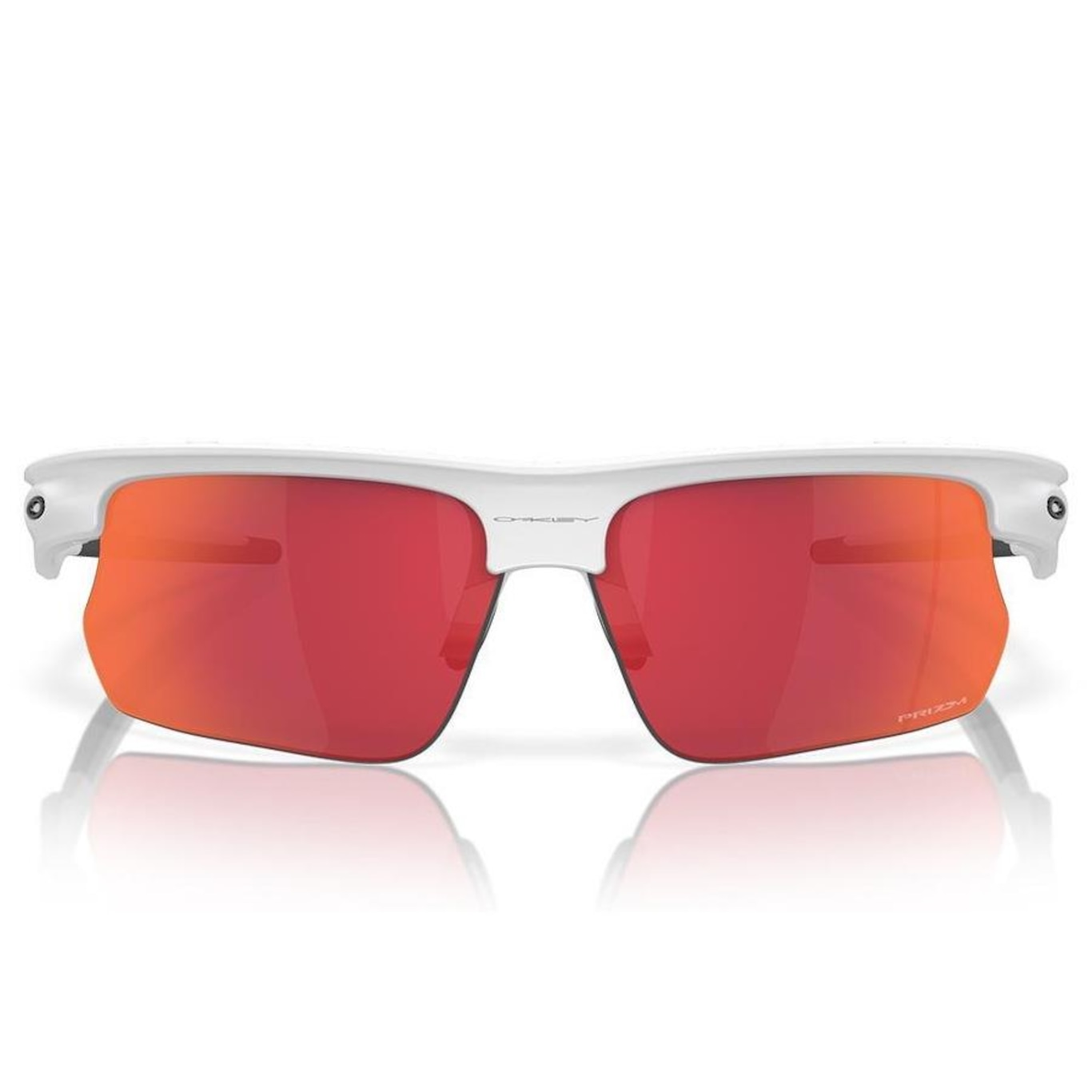 Óculos de Sol Unissex Oakley Bisphaera Matte White Prizm Field - Foto 4