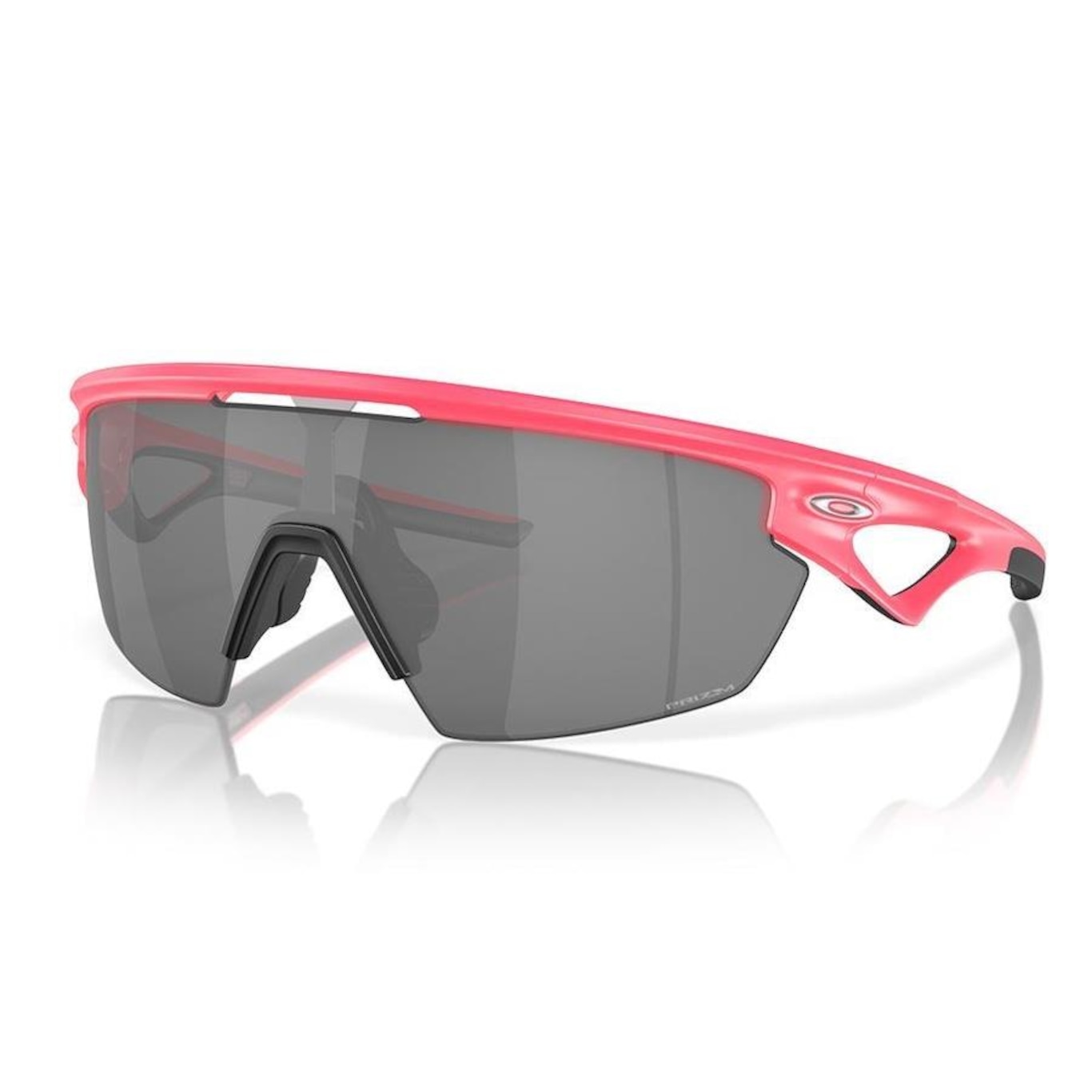 Óculos de Sol Unissex Oakley Sphaera Matte Neon Pink Prizm Black - Foto 1