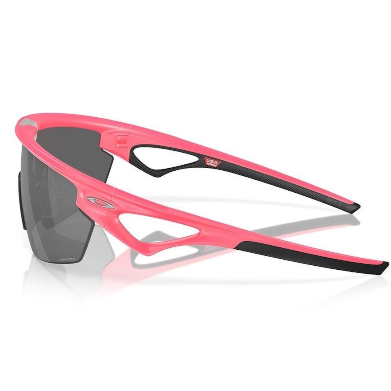 Óculos de Sol Unissex Oakley Sphaera Matte Neon Pink Prizm Black - Foto 2