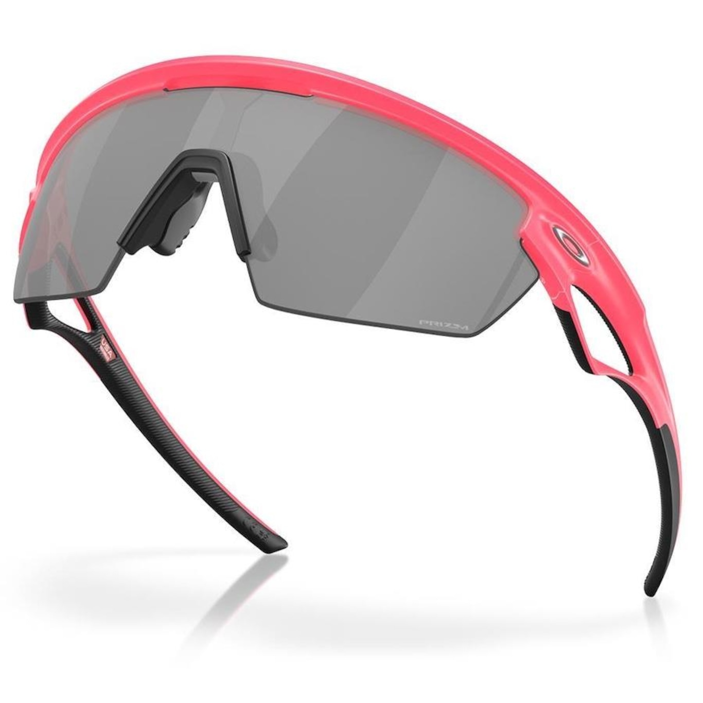 Óculos de Sol Unissex Oakley Sphaera Matte Neon Pink Prizm Black - Foto 4