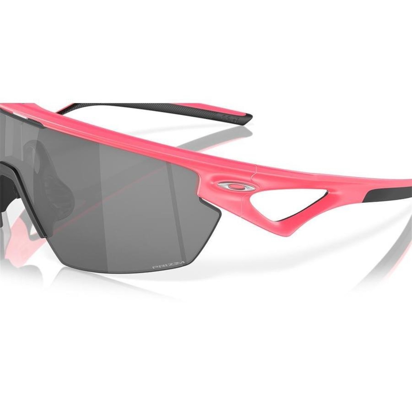 Óculos de Sol Unissex Oakley Sphaera Matte Neon Pink Prizm Black - Foto 6