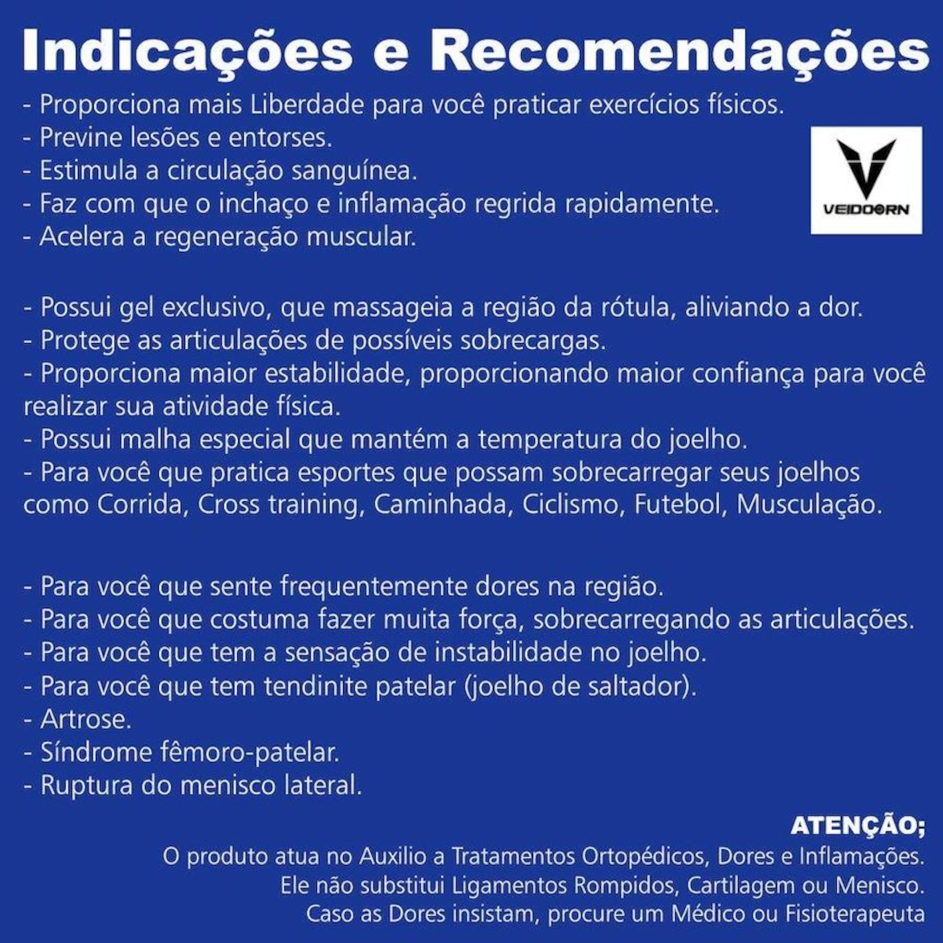 Joelheira Compressão, Anel Silicone e Fio Aço Flexível Cinza - Foto 2