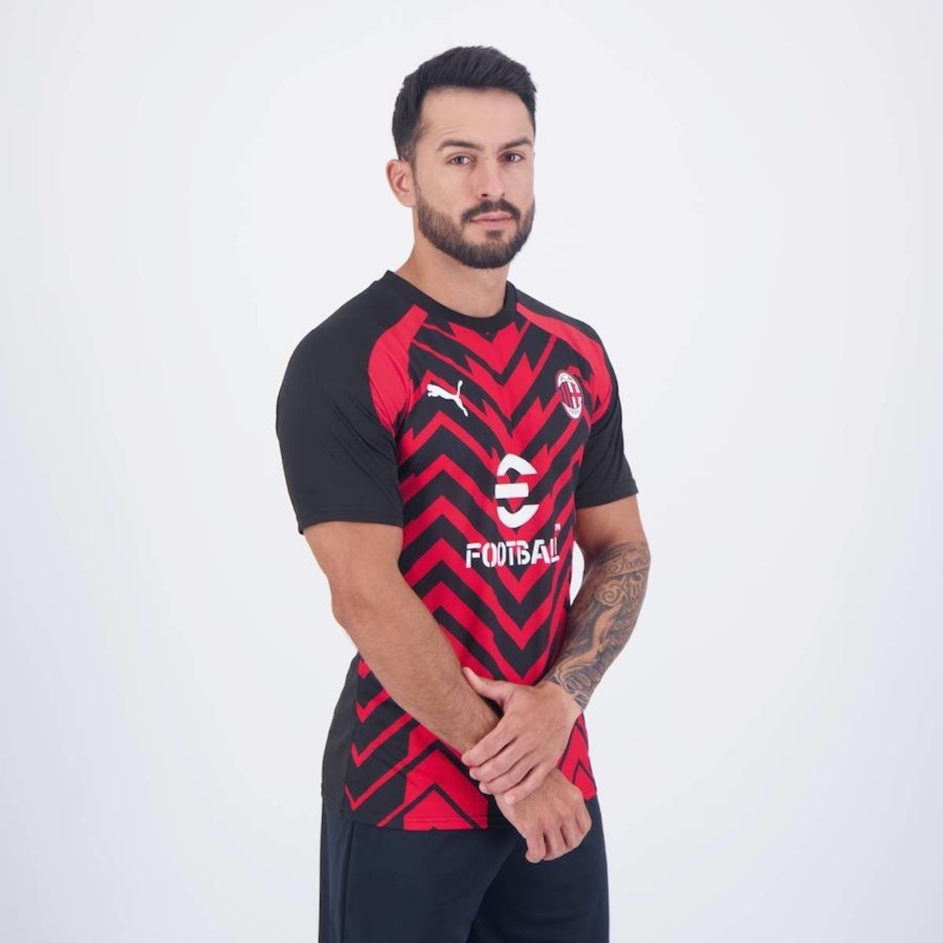 Camisa Puma Milan Pré-Jogo 2024 - Masculina - Foto 2