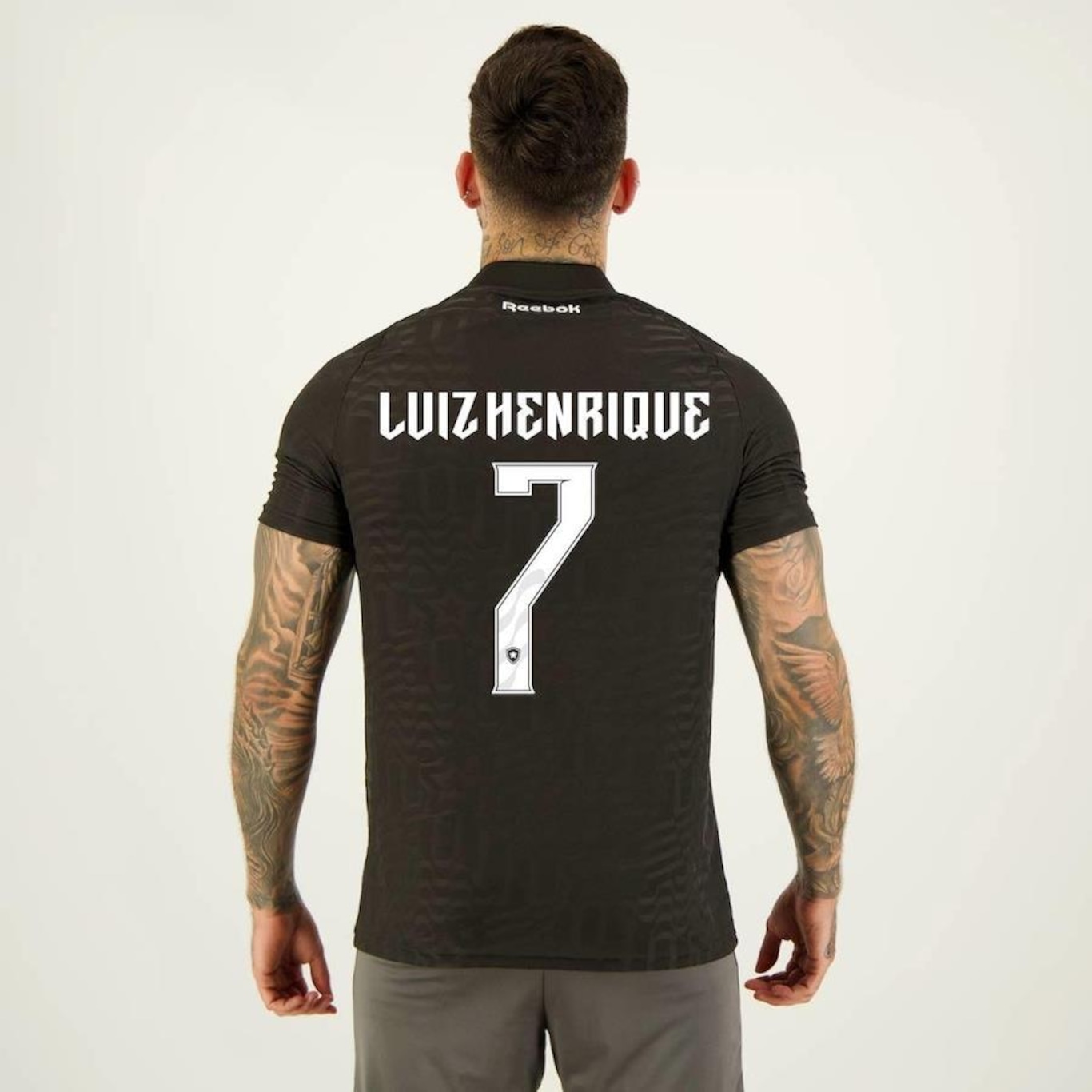 Camisa do Botafogo II Reebok 2023 7 Luiz Henrique - Masculina - Foto 2