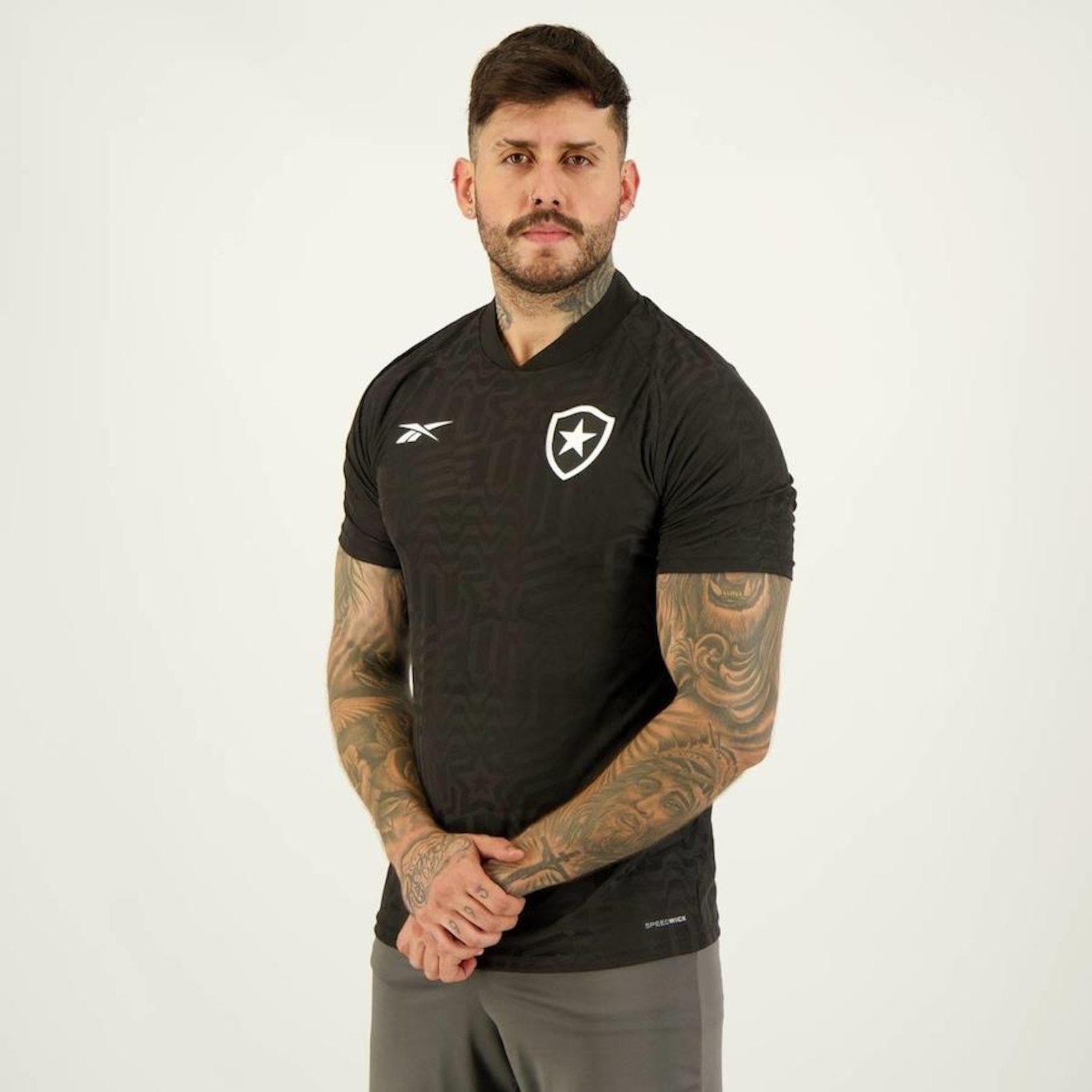 Camisa do Botafogo II Reebok 2023 7 Luiz Henrique - Masculina - Foto 4