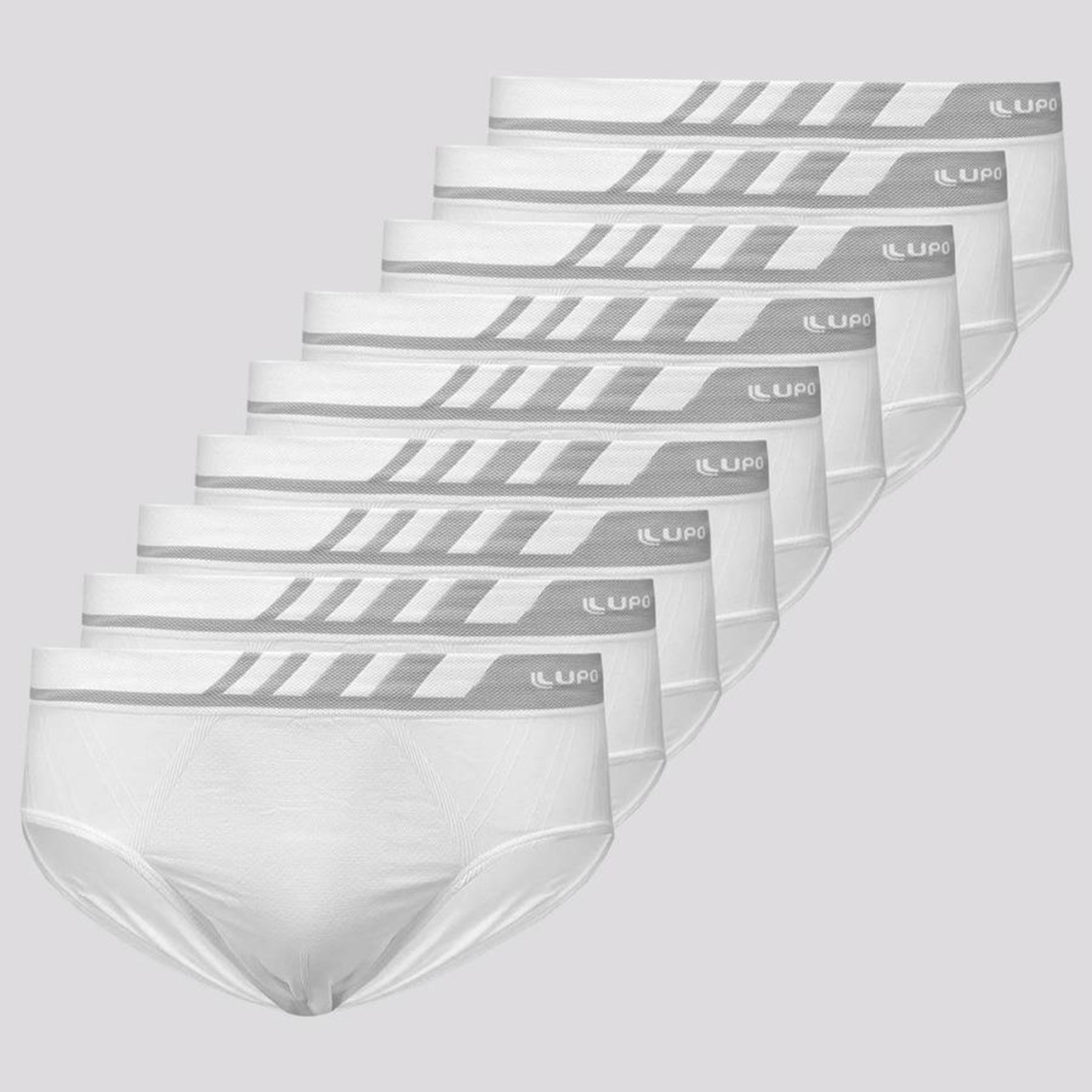 Kit Cueca Slip Lupo Microfibra sem Costura - 9 Unidades - Masculino - Foto 1