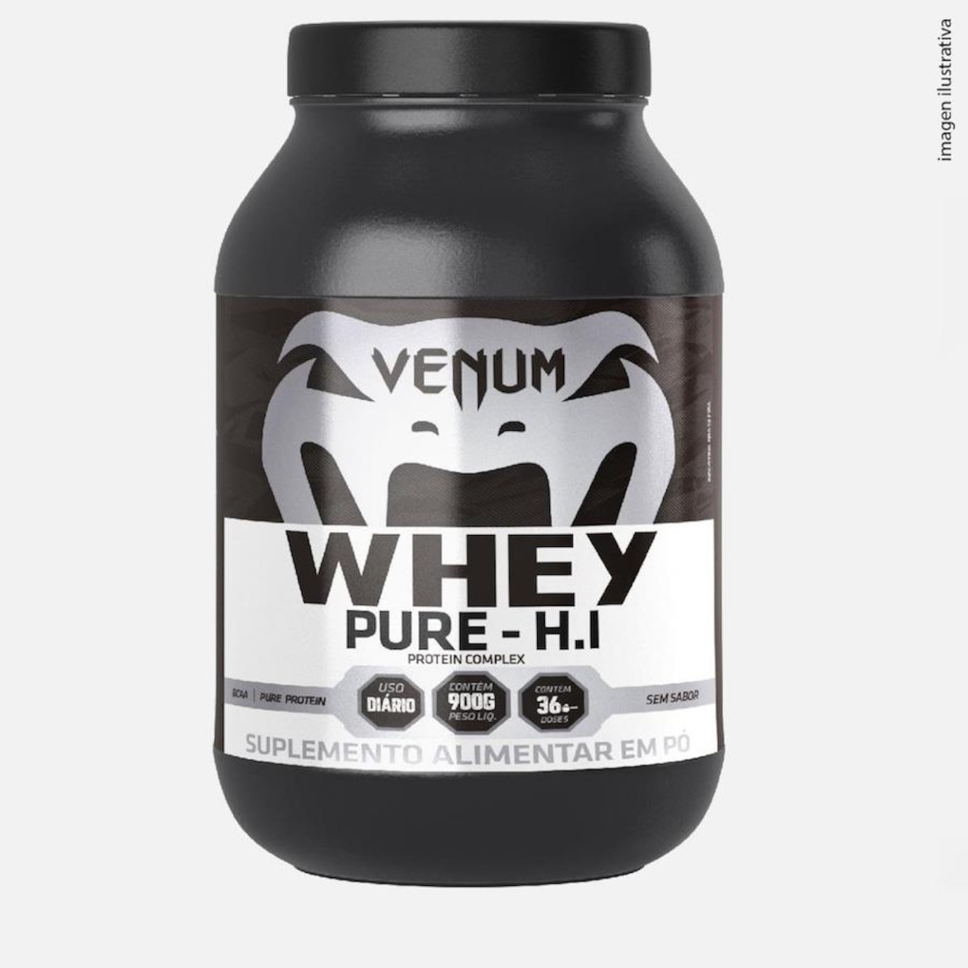 Whey Pure H.I Venum - Sem Sabor - 900g - Foto 1