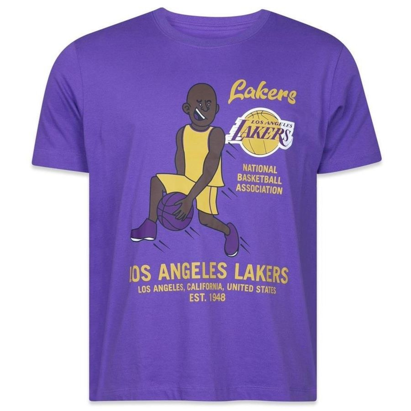 Camiseta New Era Nba Los Angeles Lakers All Building - Masculina - Foto 1