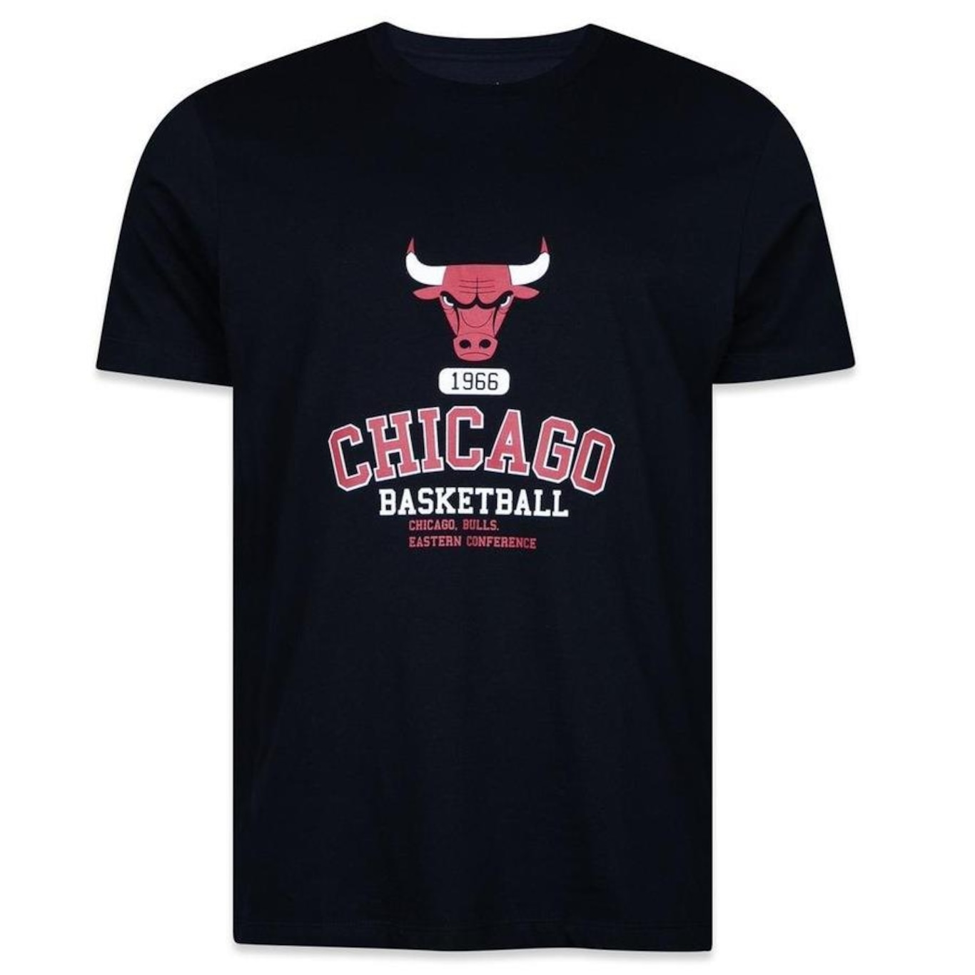 Camiseta New Era Regular Chicago Bulls Hiphop - Masculina - Foto 1