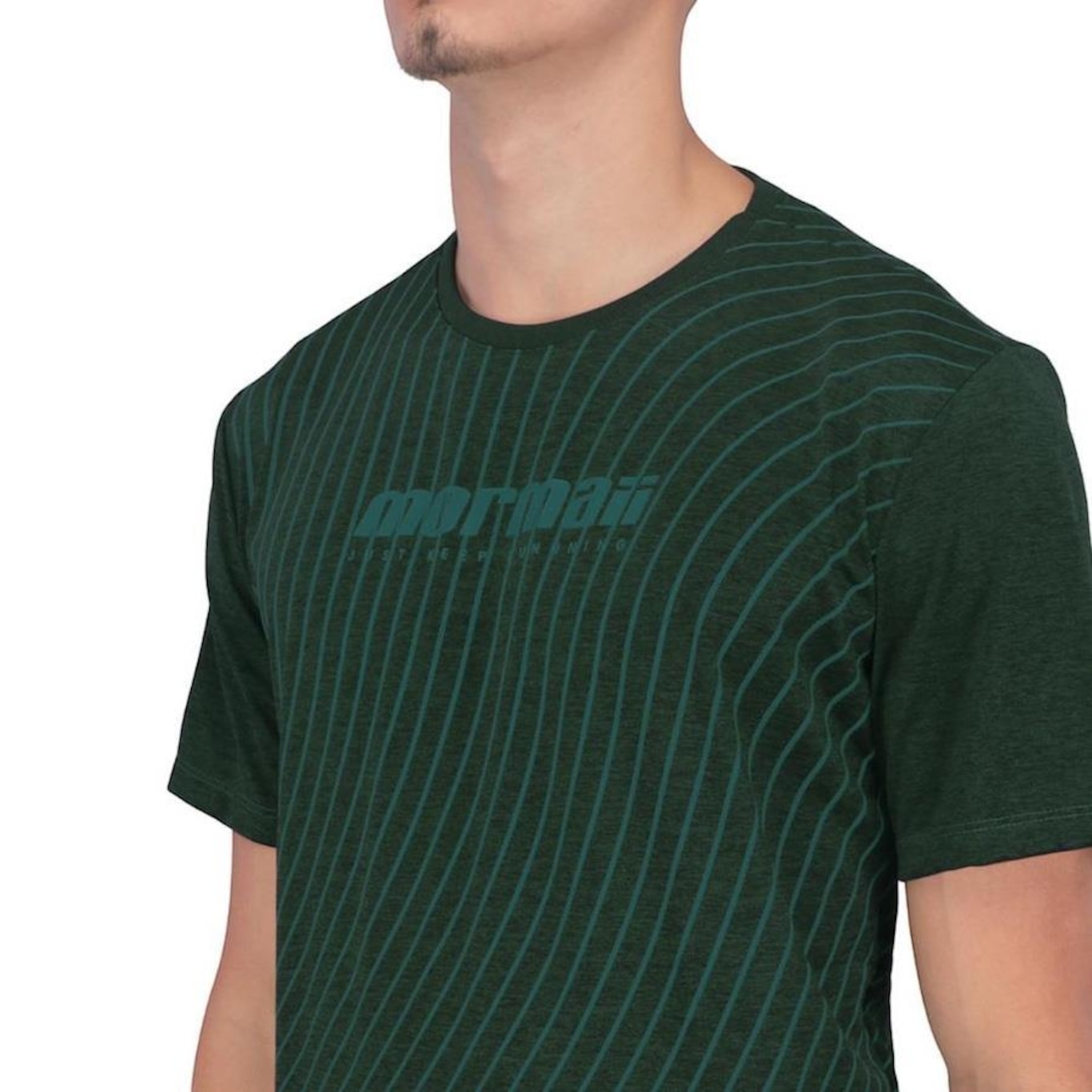 Camiseta Mormaii Dry Rajada Just Keep Running Army - Masculina - Foto 3