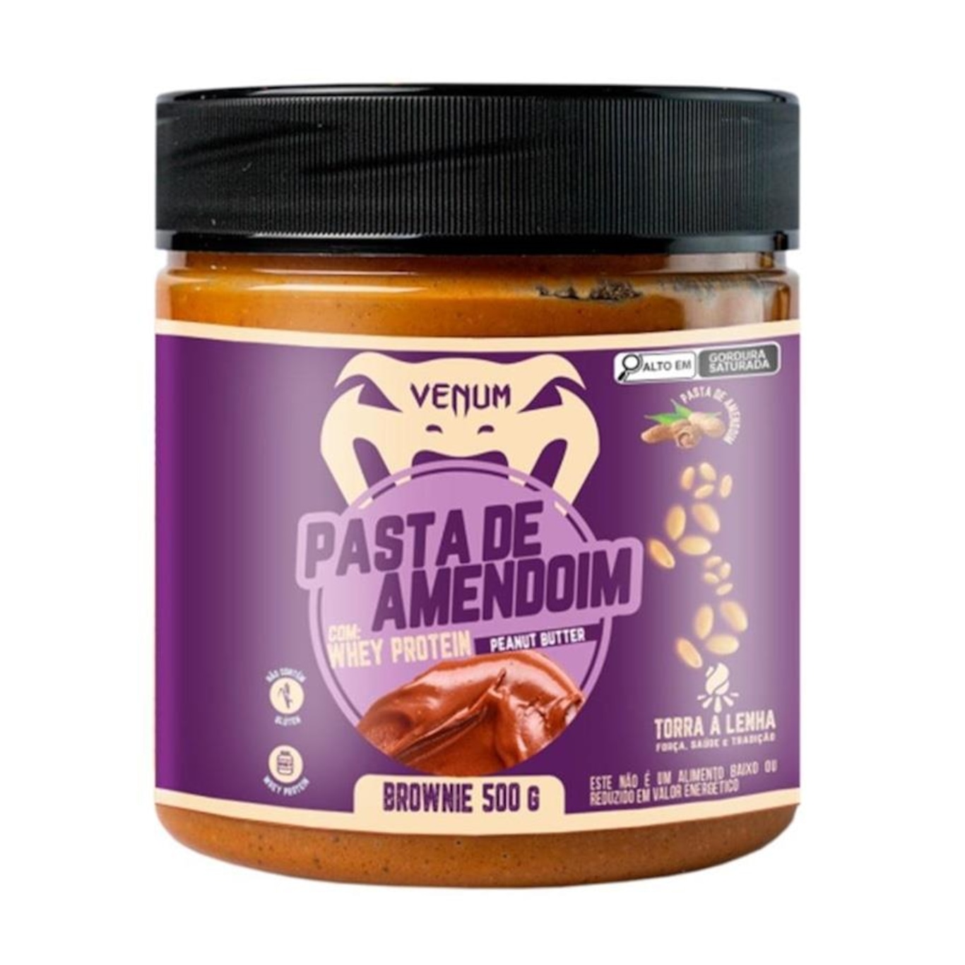 Pasta de Amendoim Venum Brownie - 500g - Foto 1