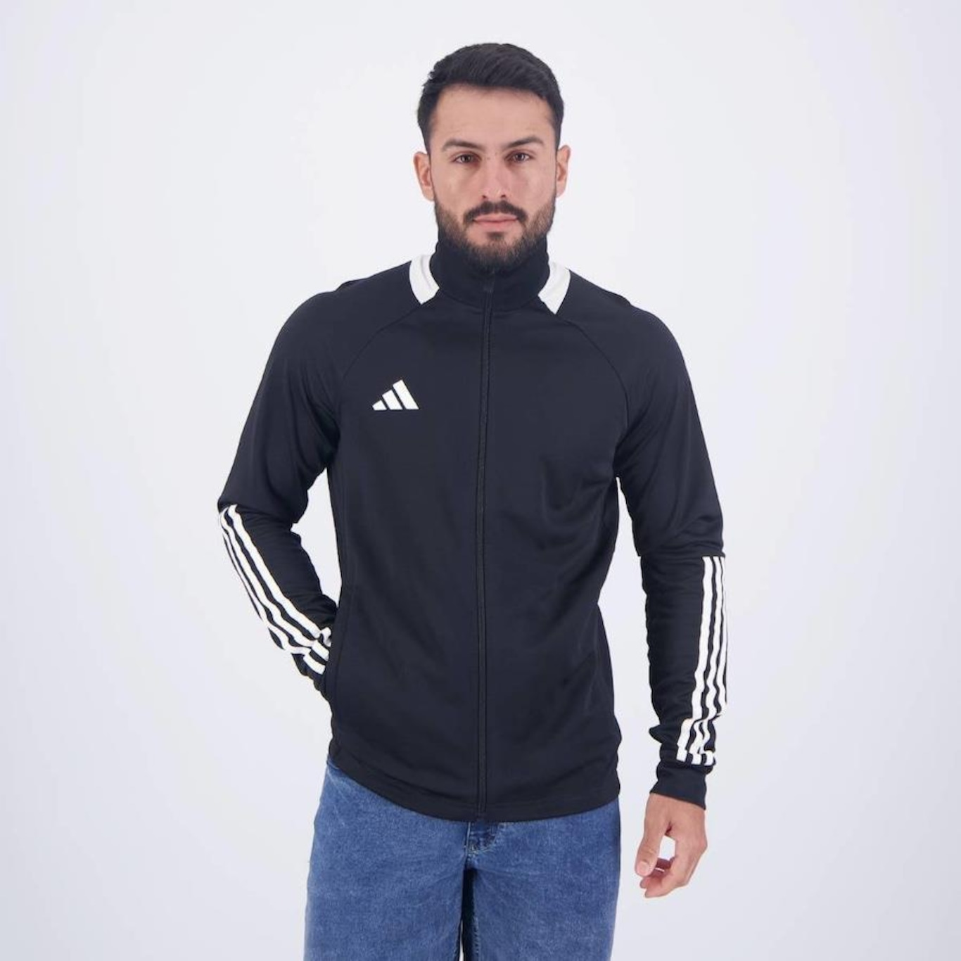 Jaqueta sem Capuz adidas Sereno 3 Listras - Masculina - Foto 1