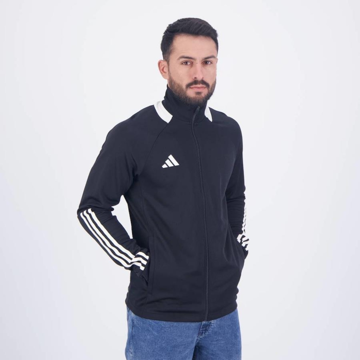 Jaqueta sem Capuz adidas Sereno 3 Listras - Masculina - Foto 2