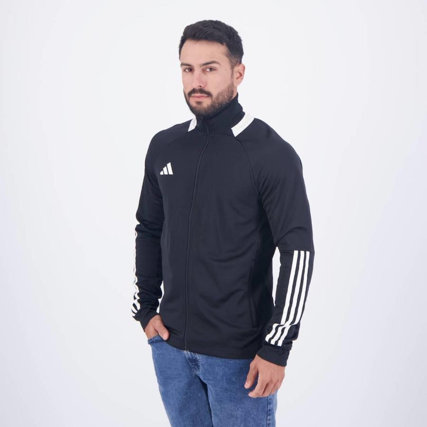 Jaqueta sem Capuz adidas Sereno 3 Listras - Masculina - Foto 3