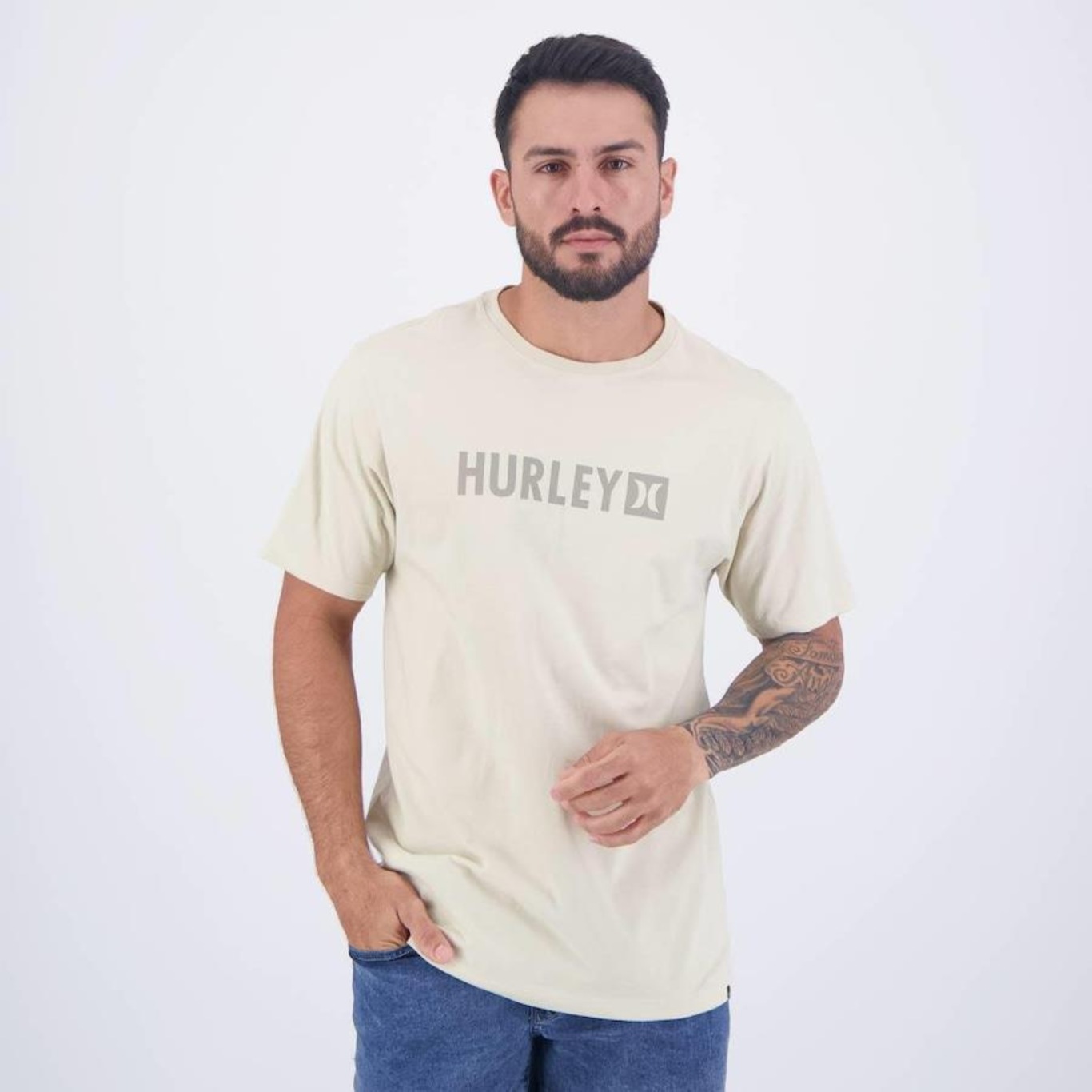 Camiseta Hurley Square - Masculina - Foto 1