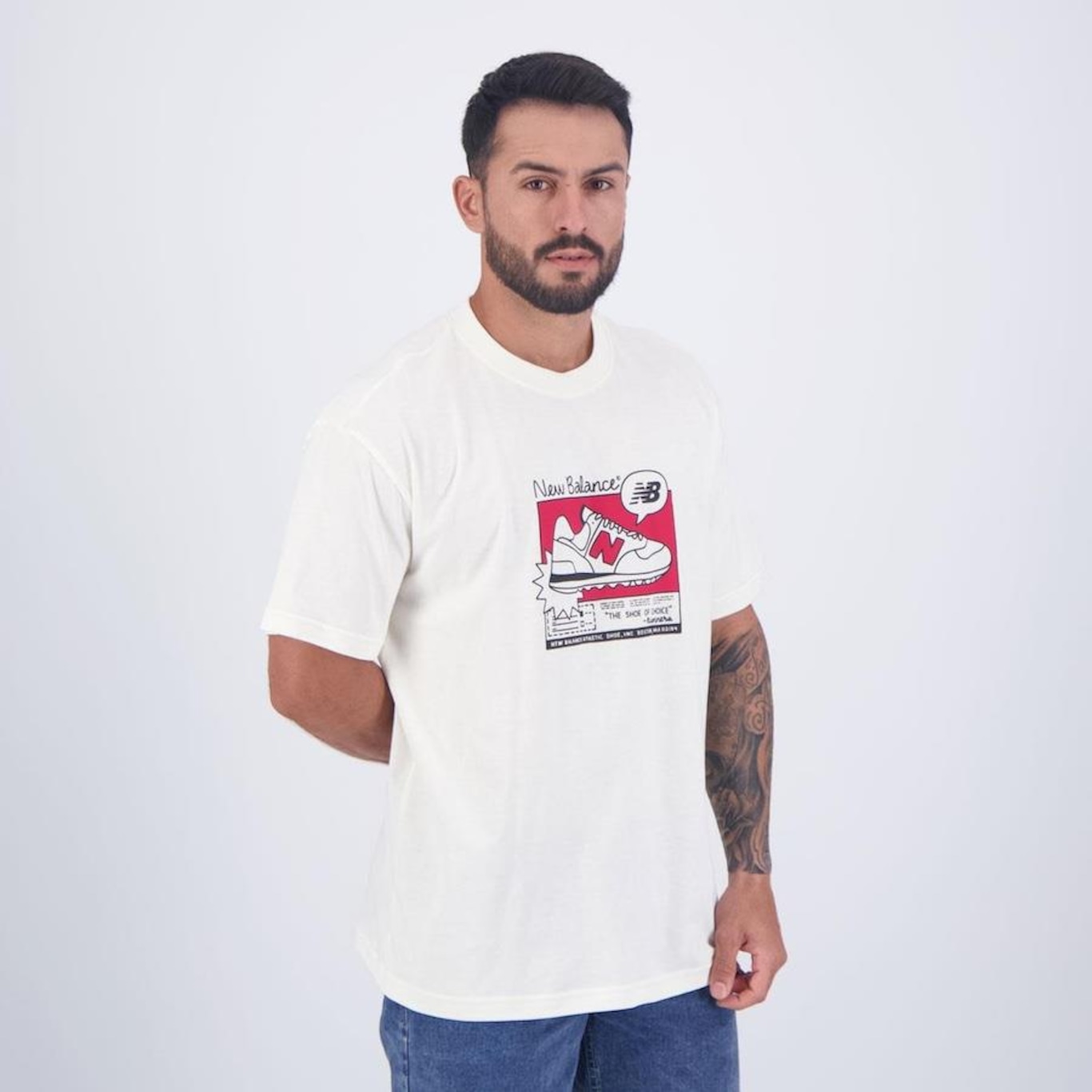 Camiseta New Balance Graphic 550 - Masculina - Foto 2