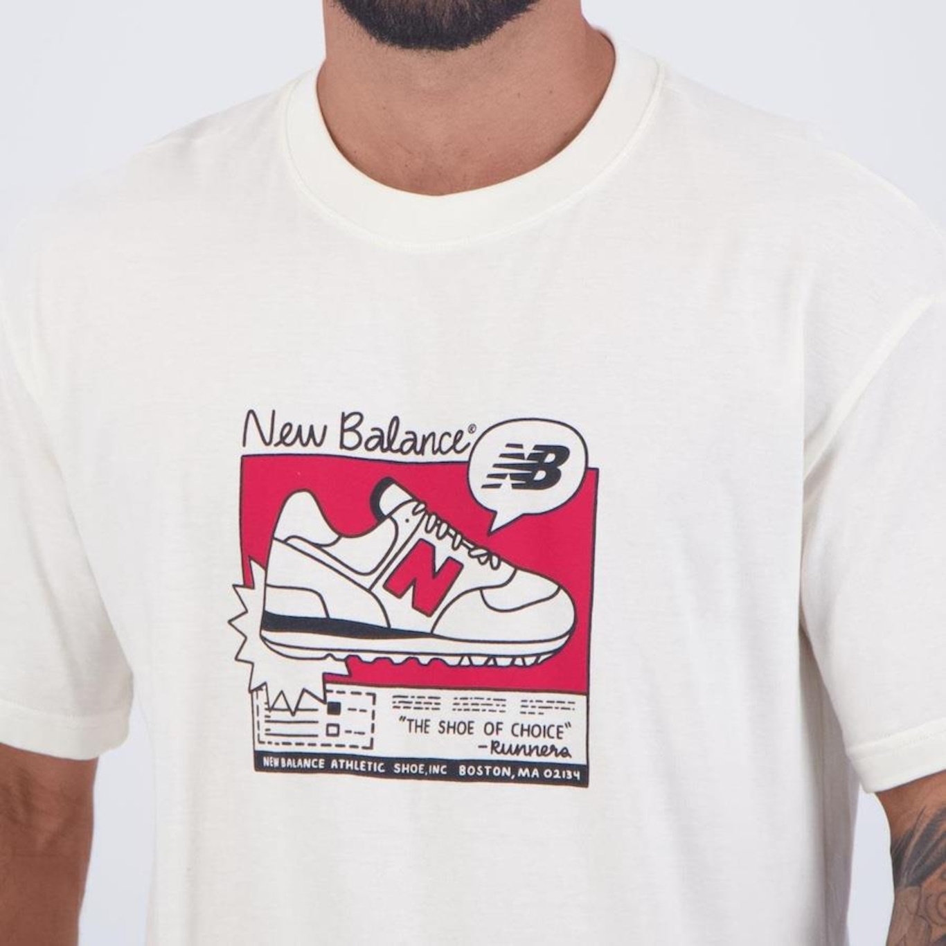 Camiseta New Balance Graphic 550 - Masculina - Foto 5