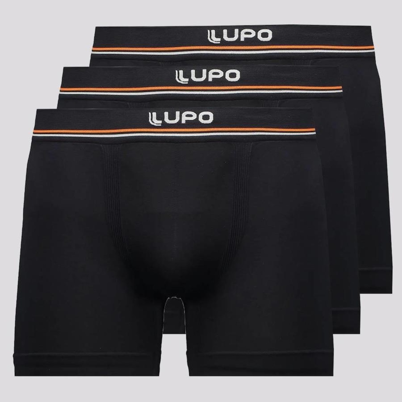 Kit Cueca Boxer Lupo Microfibra Seamless - 3 Unidades - Masculina - Foto 1