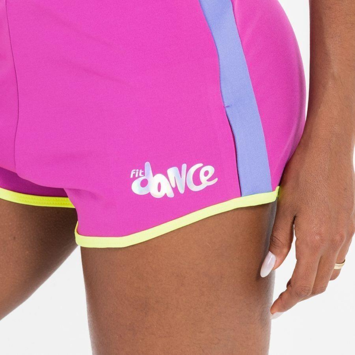 Shorts FitDance Tricolor - Feminino - Foto 4