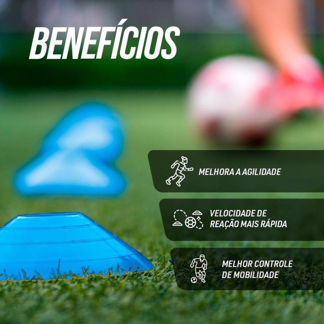 Kit X Cone Esportivos Treino Futebol Funcional Equipamento Em Mergulhe Na Divers O Dos Jogos