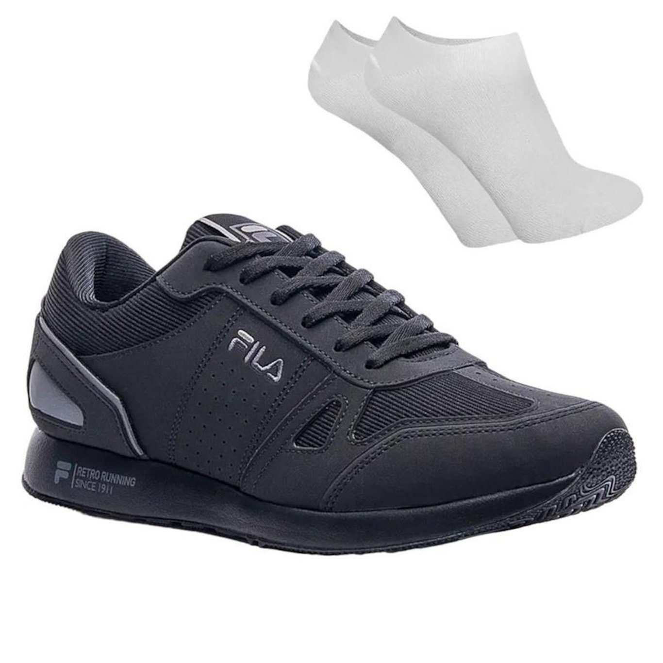 Kit Tênis Fila Classic Runner Sl Masculino + Par de Meia - Foto 1