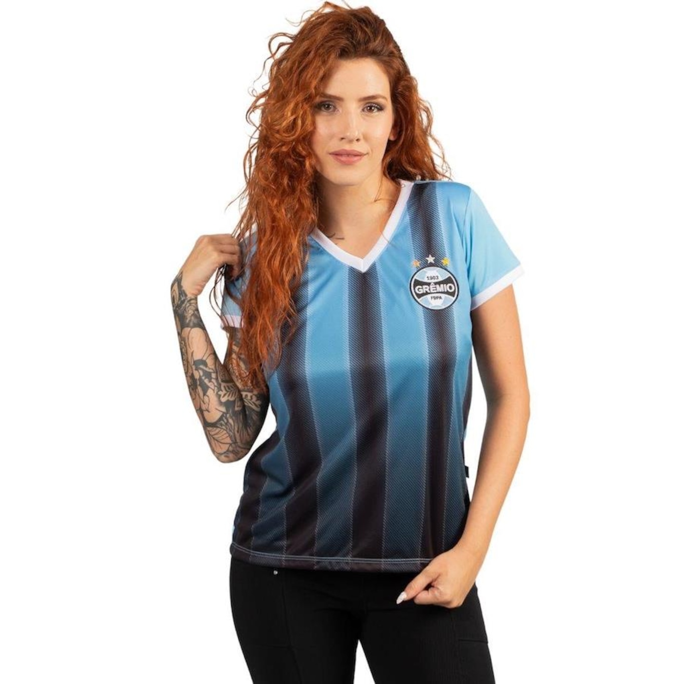 Camiseta do Gremio Surf Center Baby Look Oficial Esportiva - Feminina - Foto 1