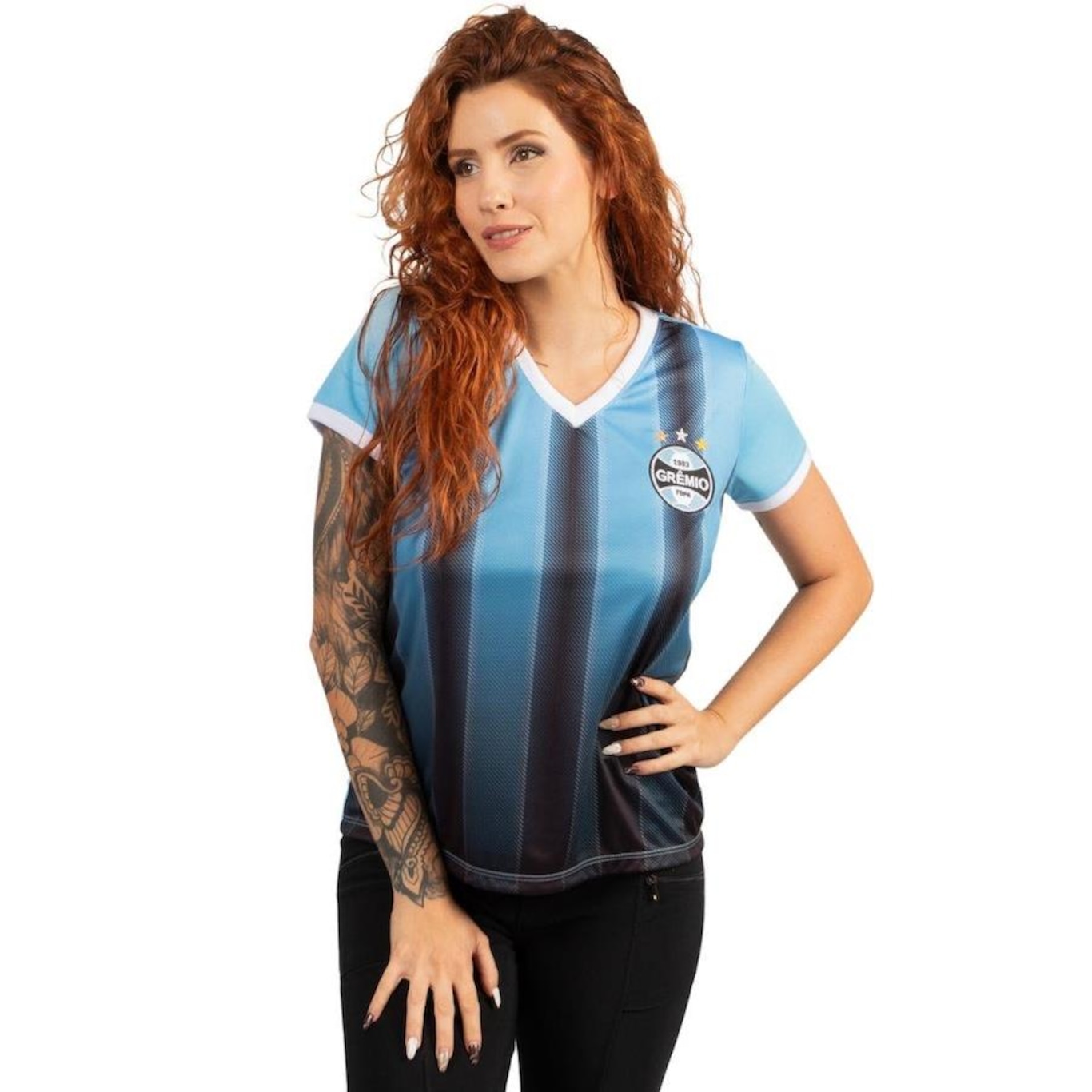 Camiseta do Gremio Surf Center Baby Look Oficial Esportiva - Feminina - Foto 2