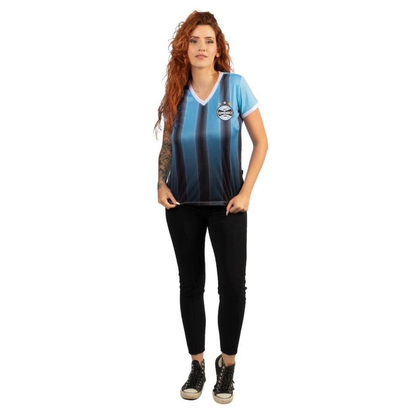 Camiseta do Gremio Surf Center Baby Look Oficial Esportiva - Feminina - Foto 4