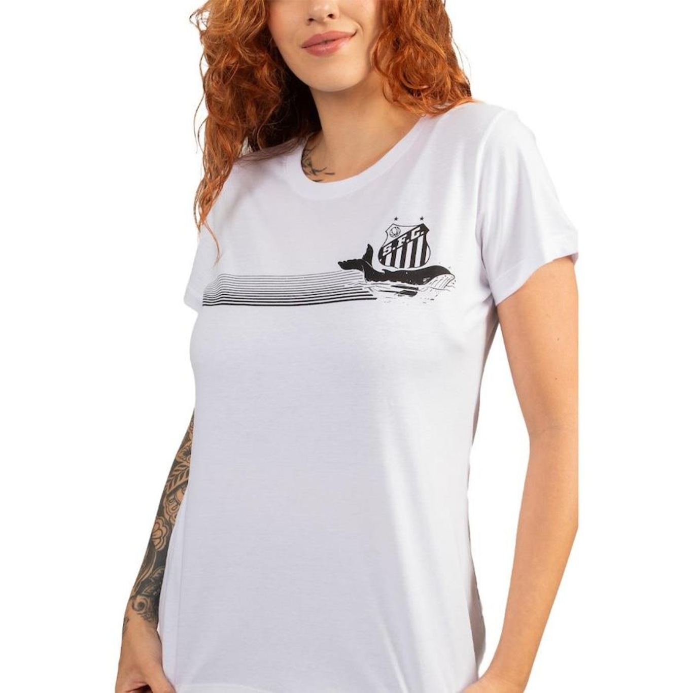 Camiseta do Santos Surf Center Baby Look Oficial - Feminina - Foto 3