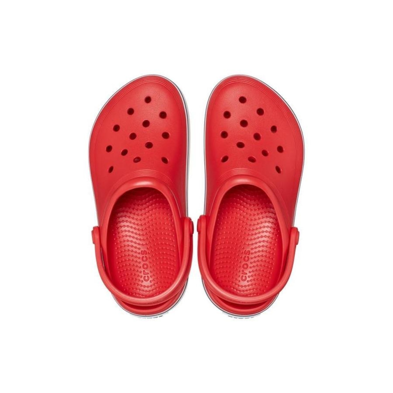 Sandália Crocs Crocband Off Court Clog Kids Flame - Infantil - Foto 3