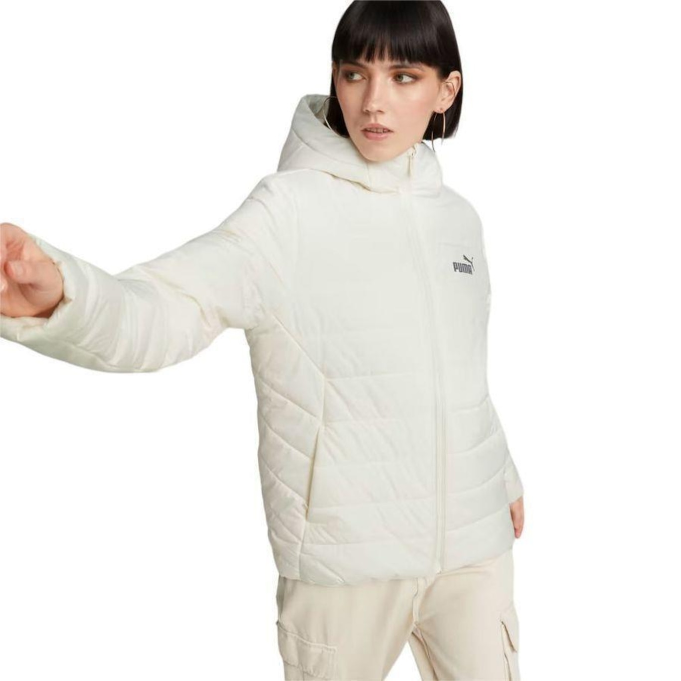 Jaqueta Puma Essentials Hooded Padded - Feminina - Foto 3