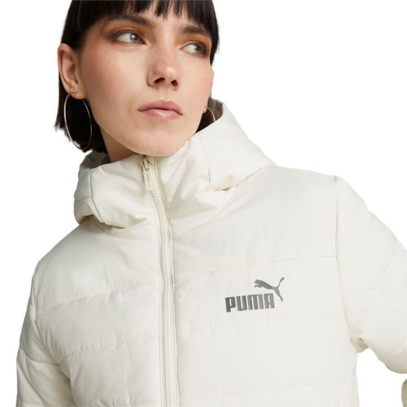 Jaqueta Puma Essentials Hooded Padded - Feminina - Foto 6