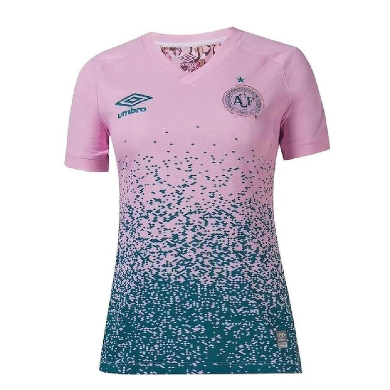 Camisa da Chapecoense Outubro Rosa 2021 Umbro - Feminina - Foto 1