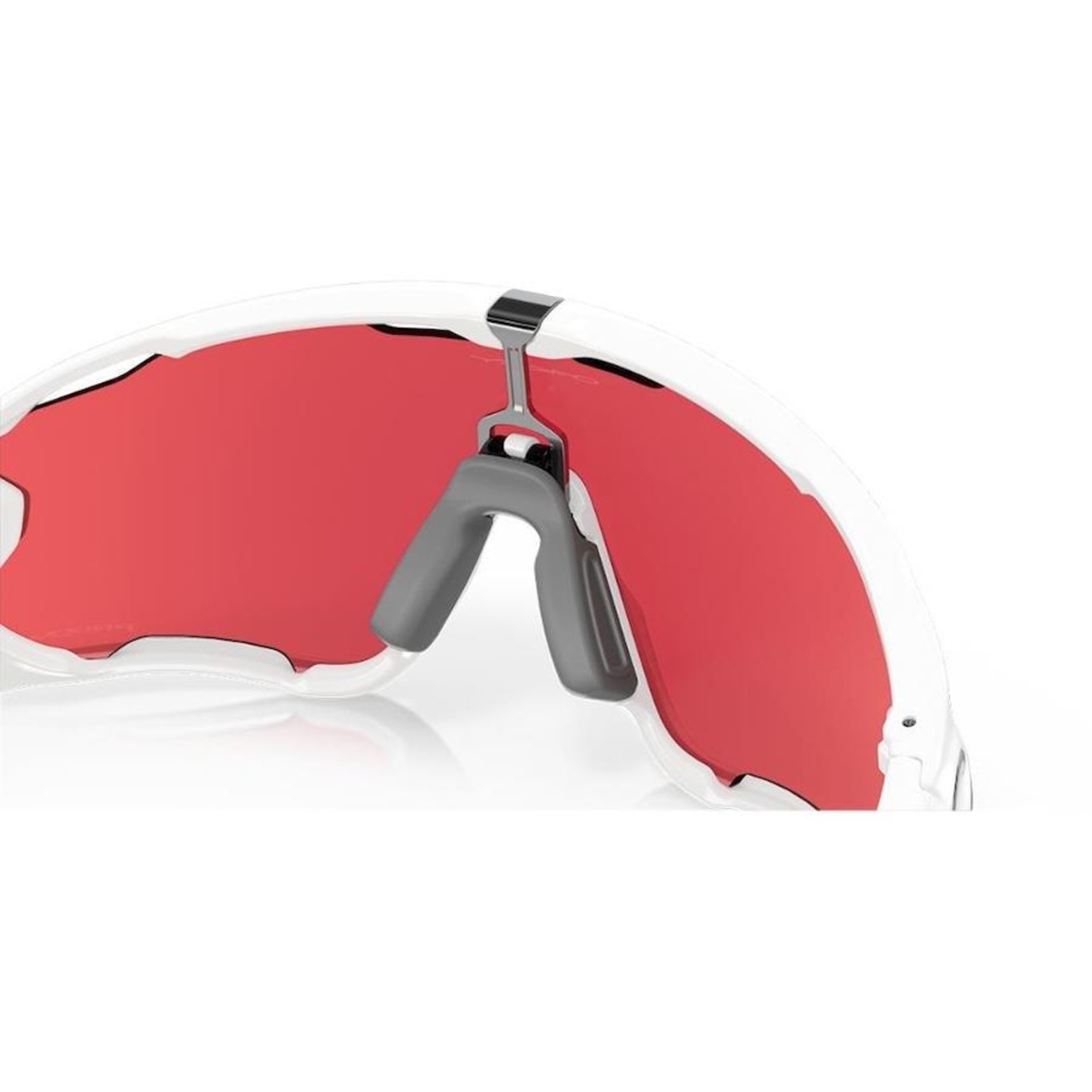 Óculos de Sol Unissex Oakley Jawbreaker Polished White Prizm Snow Sapphire - Foto 6