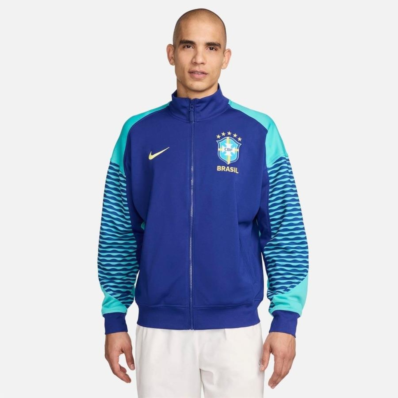 Jaqueta Nike Brasil Hino Dri-Fit Academy Pro Masculina - Foto 1