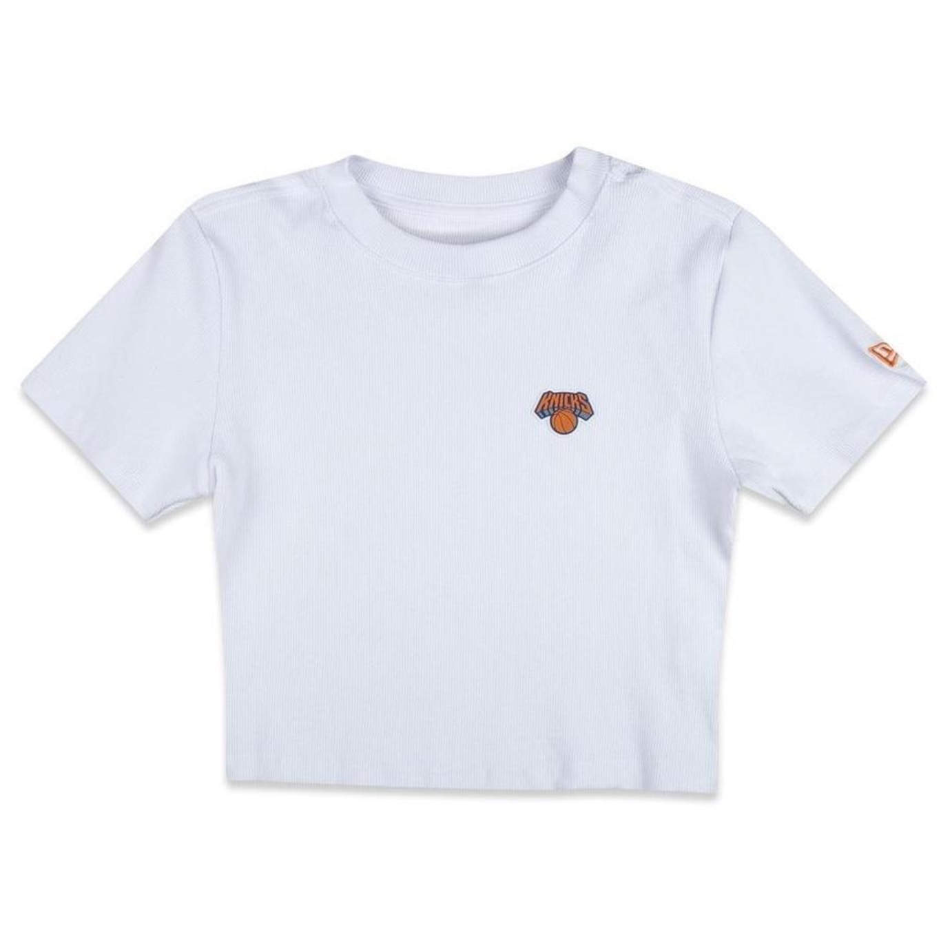 Camiseta New Era Cropped New York Knicks - Feminina - Foto 1