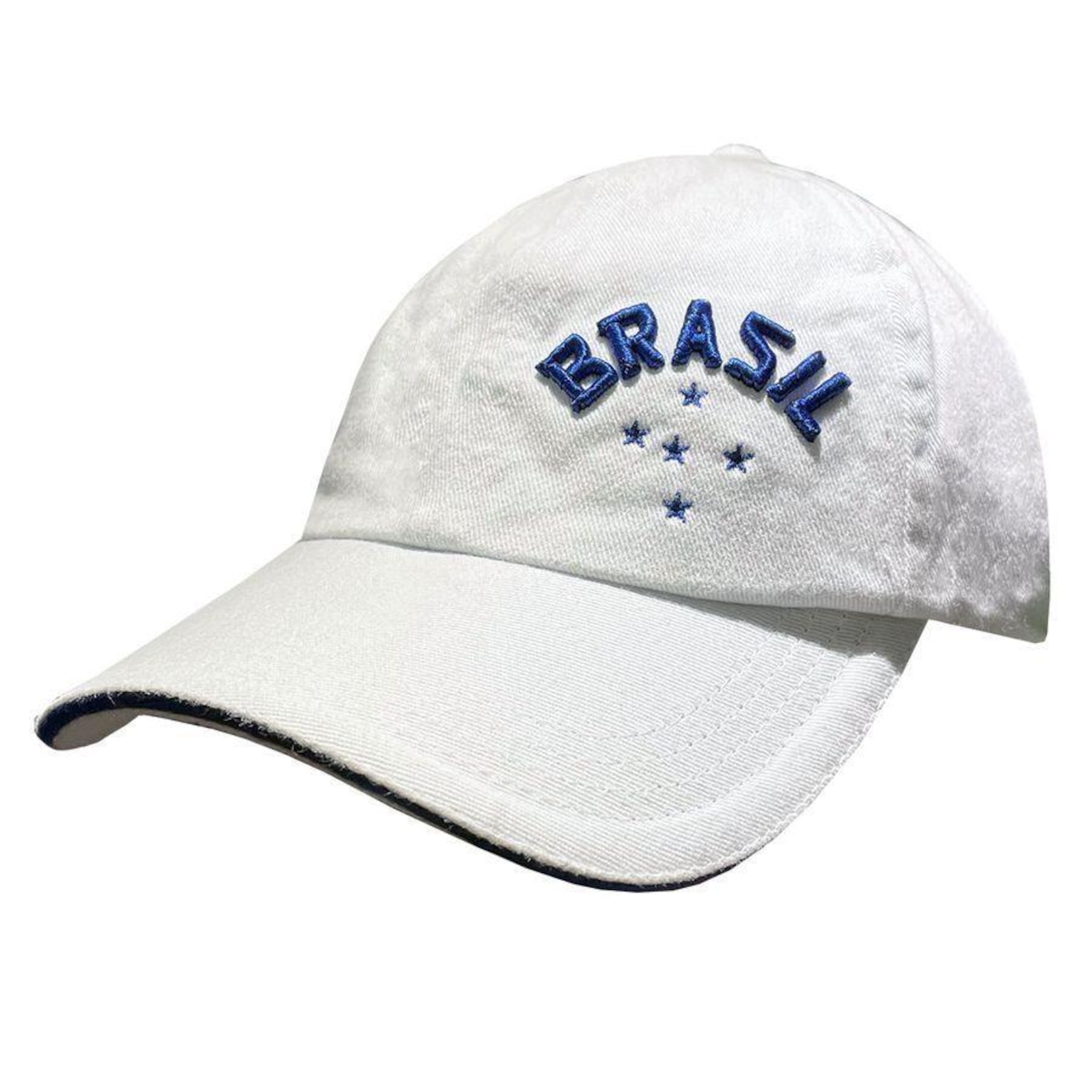 Boné Aba Curva Brasil Liga Retrô - Strapback - Adulto - Foto 1