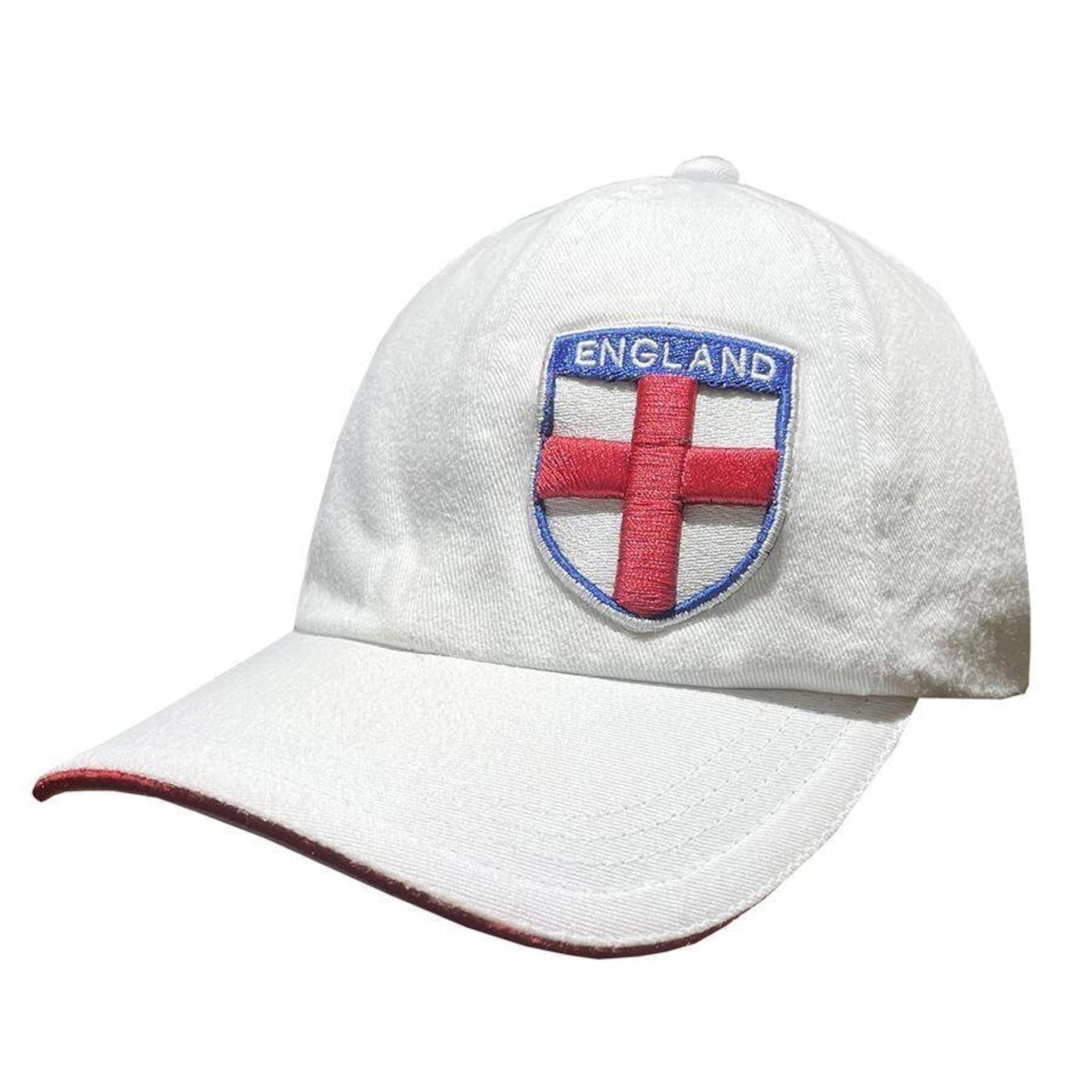 Boné Aba Curva Inglaterra 1966 Liga Retrô - Strapback - Adulto - Foto 1