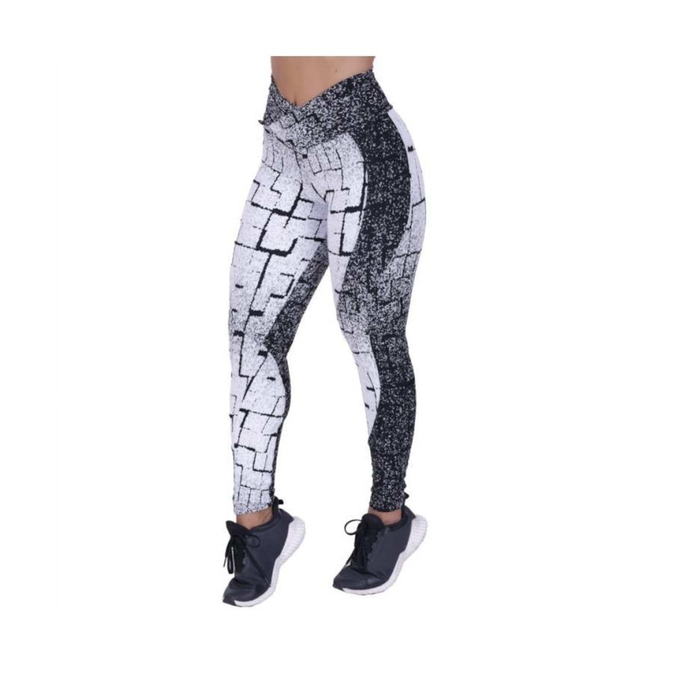 Legging Fitness Orbis Fitness Feminina Recortes Degrade Cós Transpassado - Foto 3