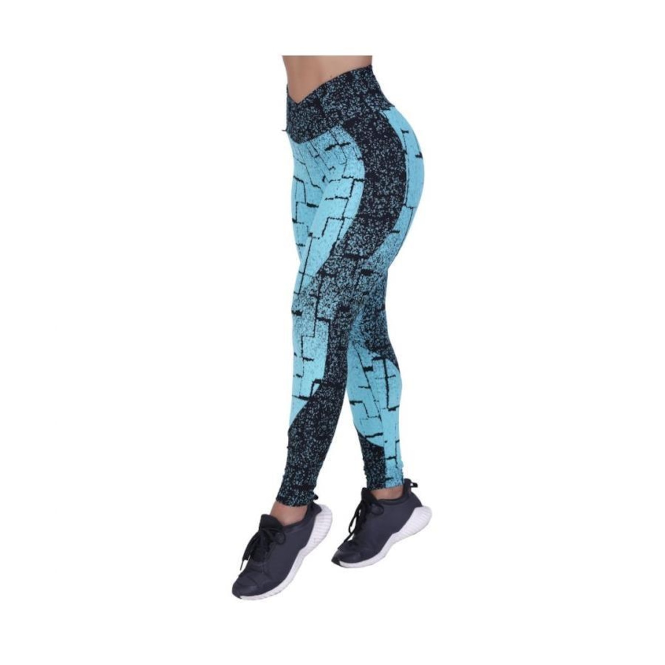 Legging Fitness Orbis Fitness Feminina Recortes Degrade Cós Transpassado - Foto 3