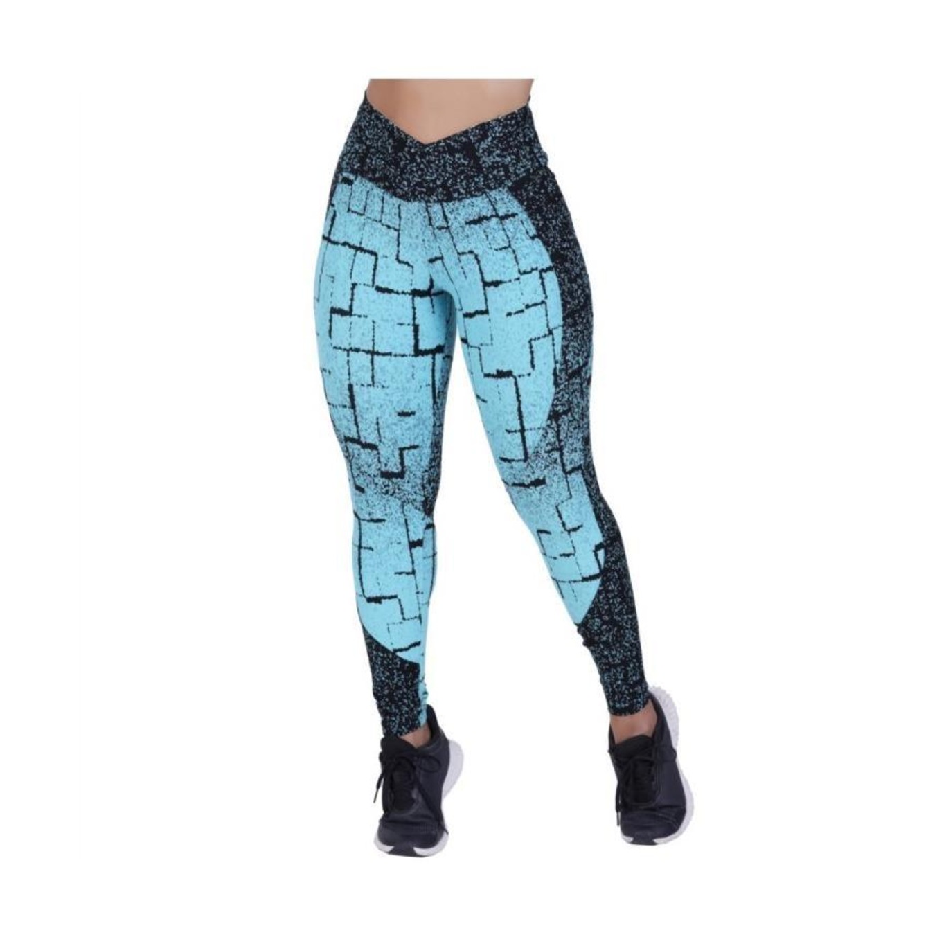 Legging Fitness Orbis Fitness Feminina Recortes Degrade Cós Transpassado - Foto 4